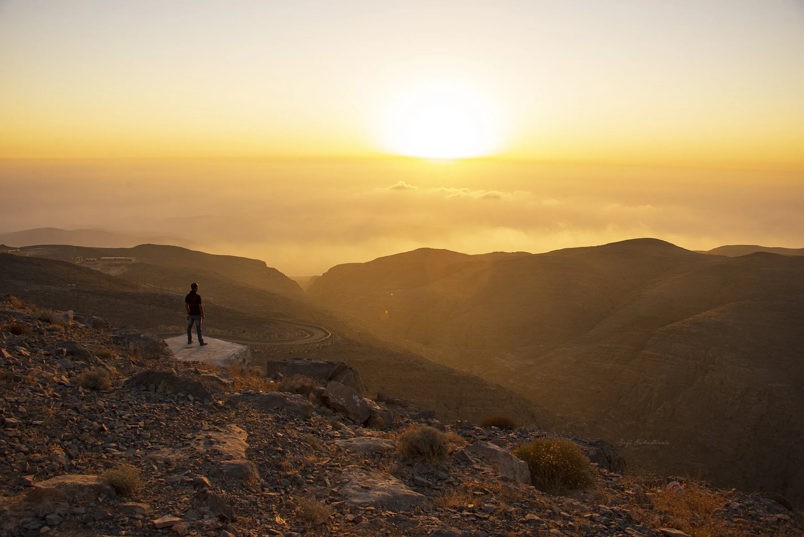 Click from the top point of Jebel Yibir - UAE