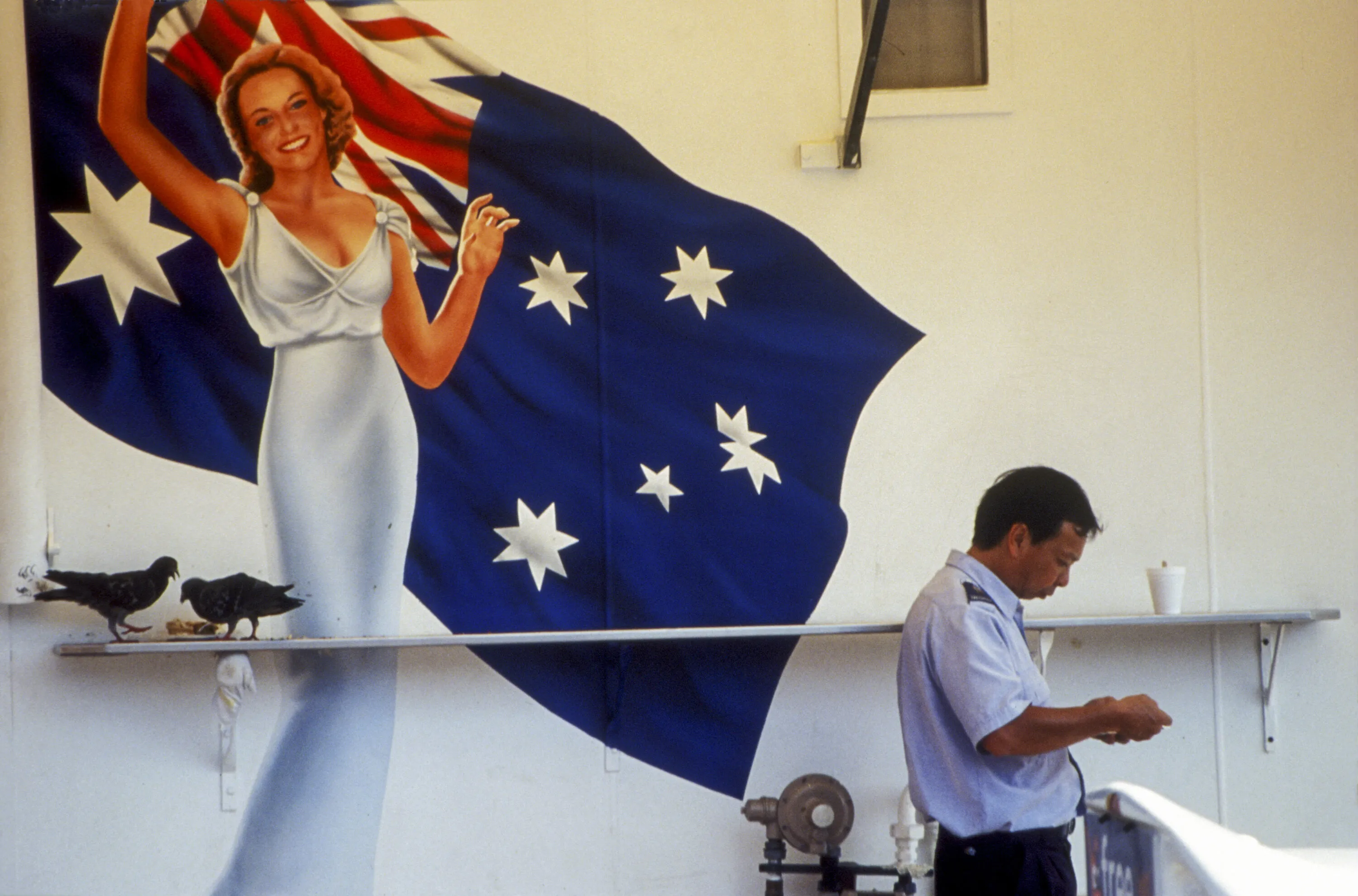 Lunch break at Harry's Cafe de Wheels, Sydney