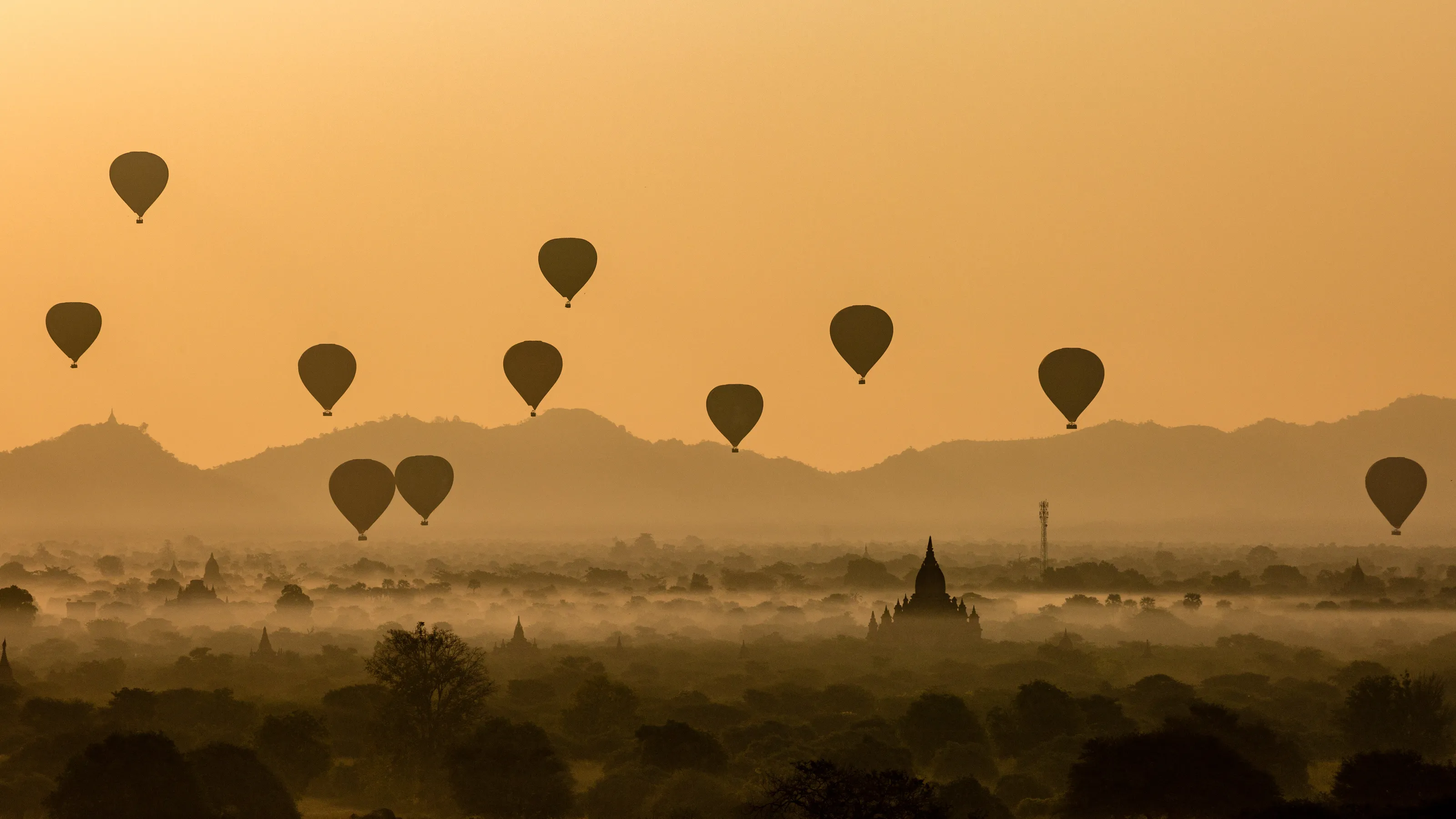 Balloons over Bagan