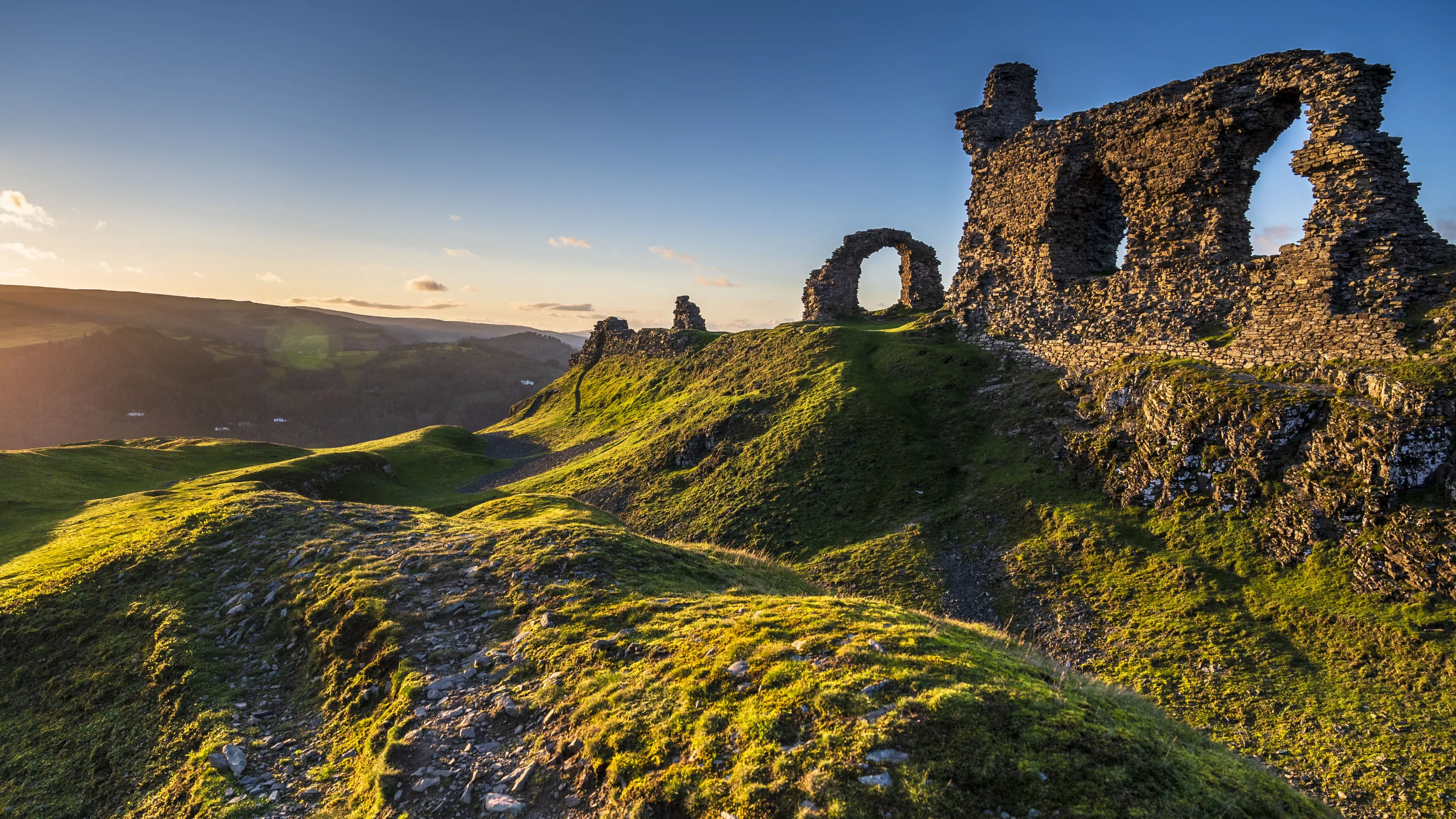 Castell Dinas Brân at Dusk