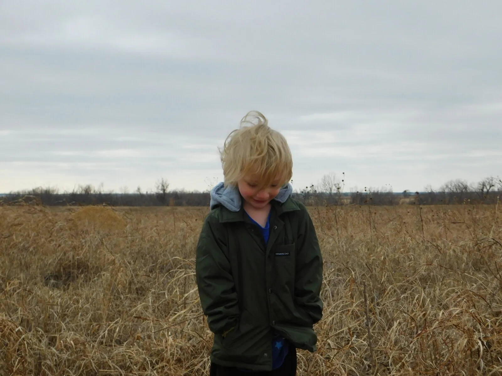 boy in field