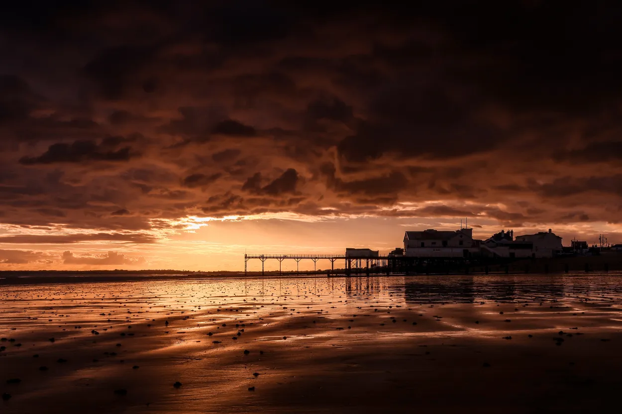Stormy sunset