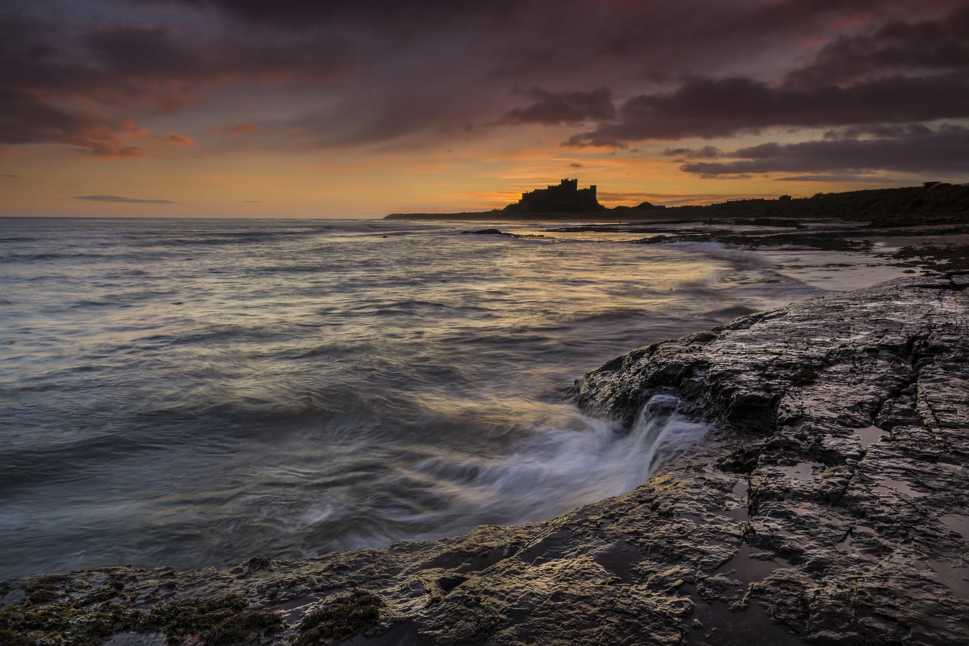 Bamburgh Castle sunrise