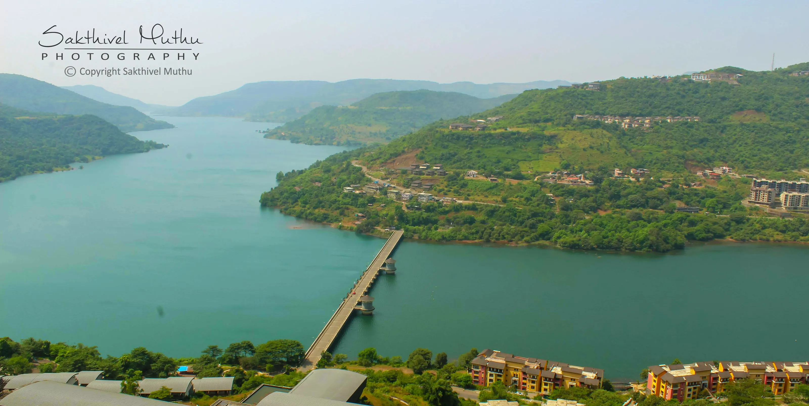 The Top View of Lavasa city, Pune.