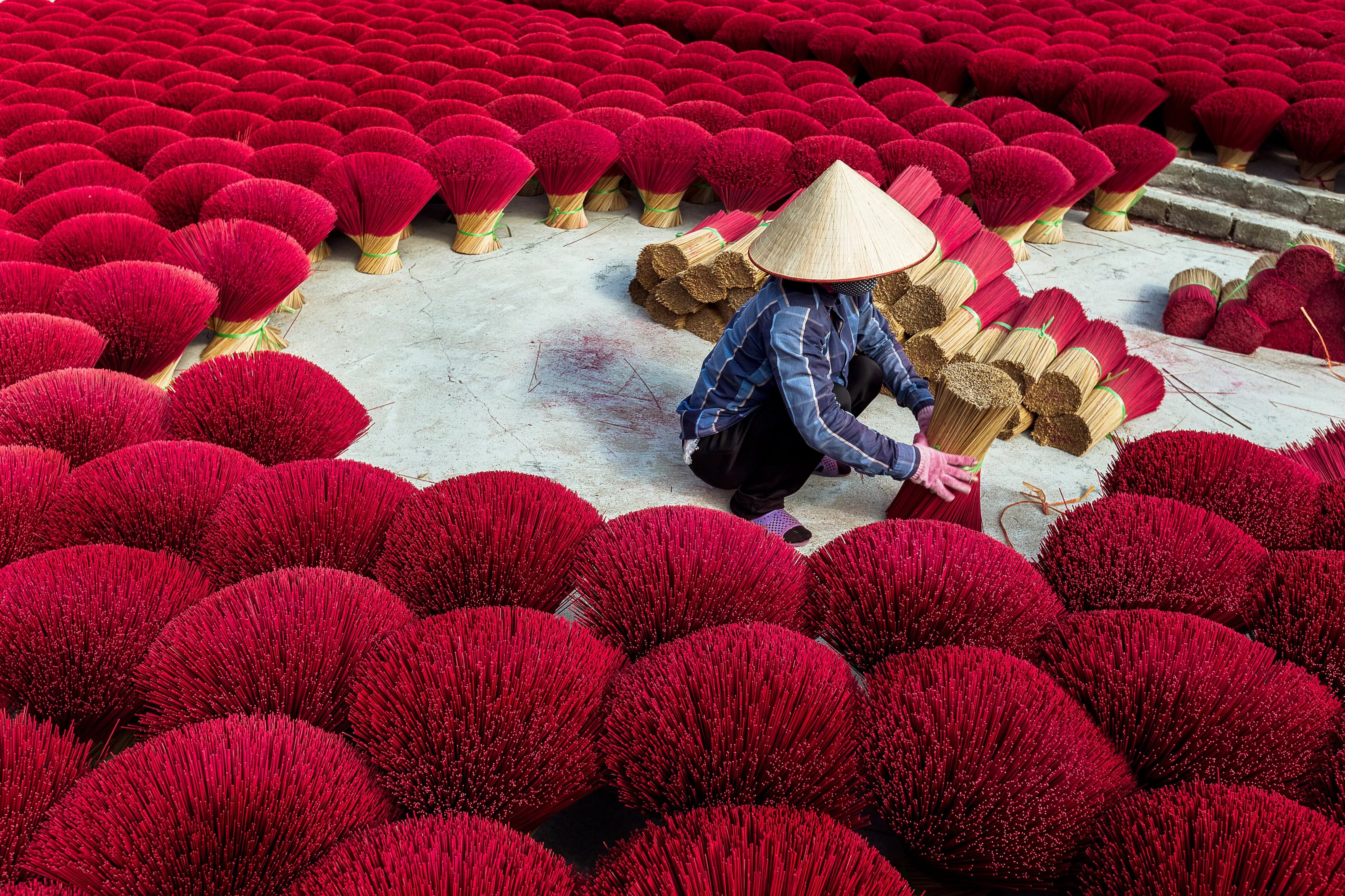 Drying incense sticks