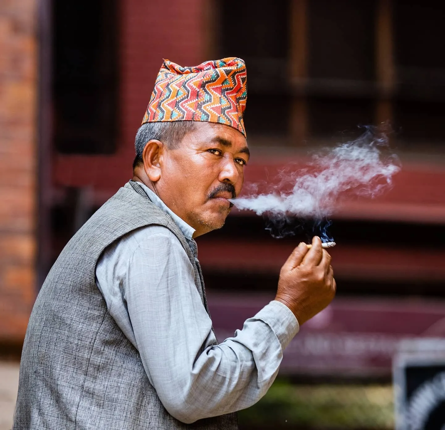 A puff of satisfaction