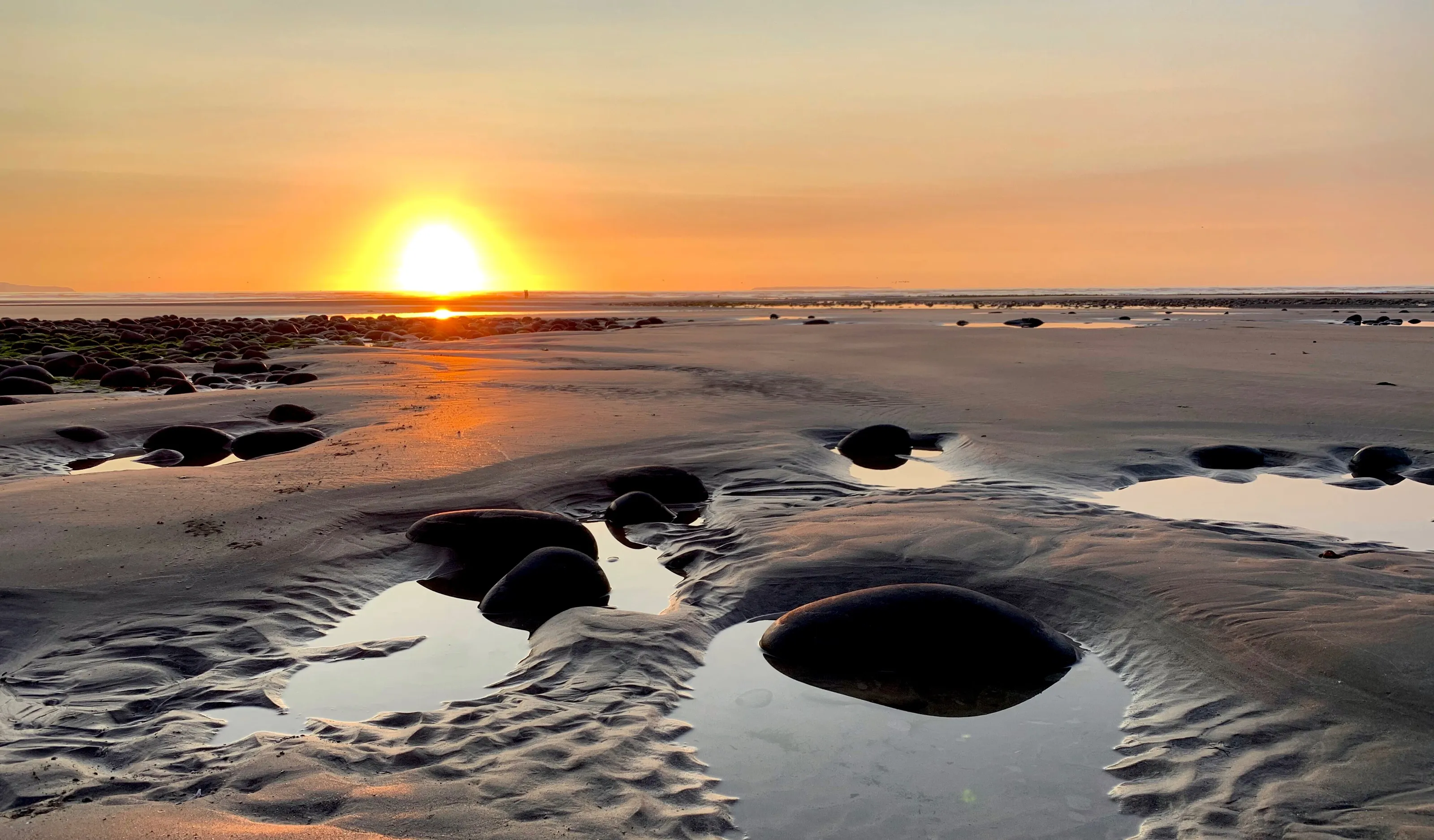 Sunset on the sand