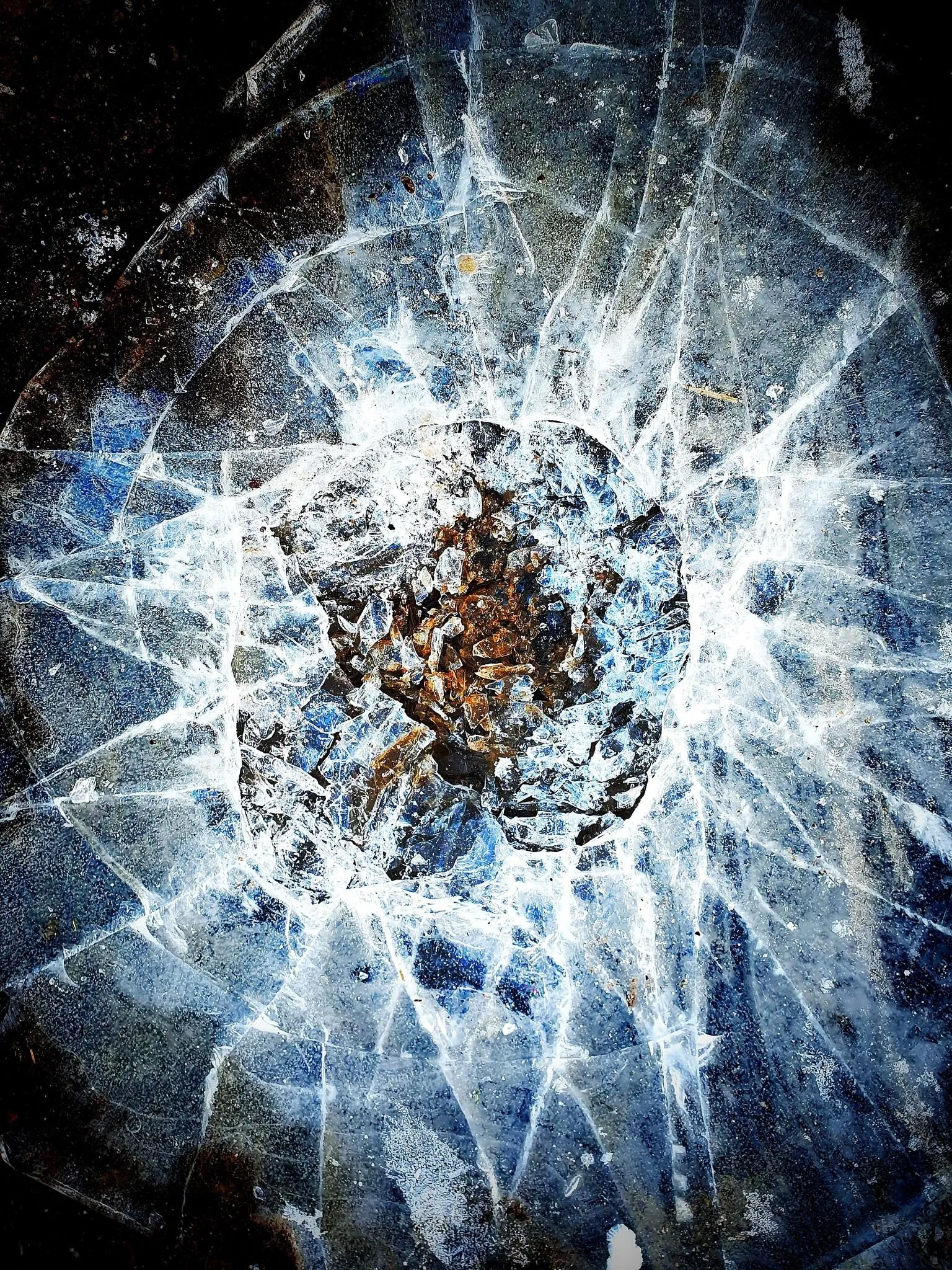 Frozen &Shattered Ice