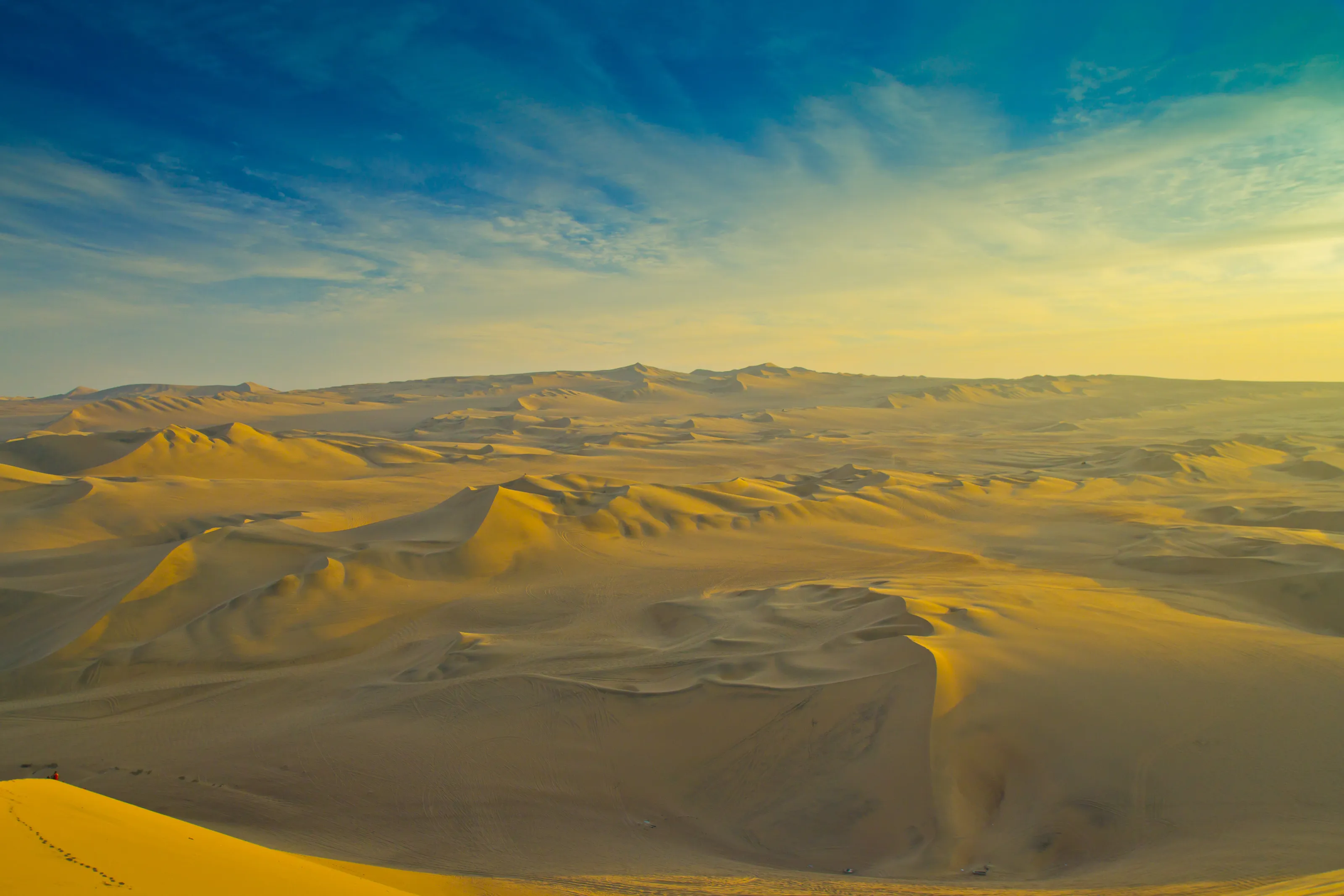 Sand dunes, Huacachina, Peru