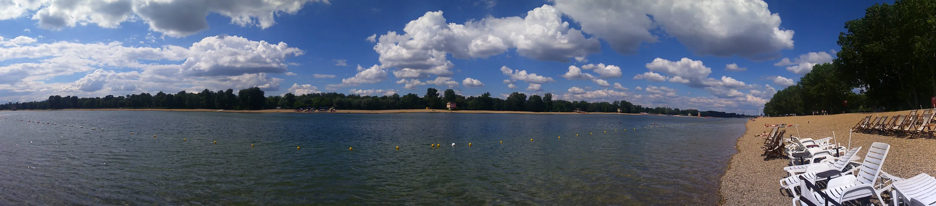 Clouds over lake