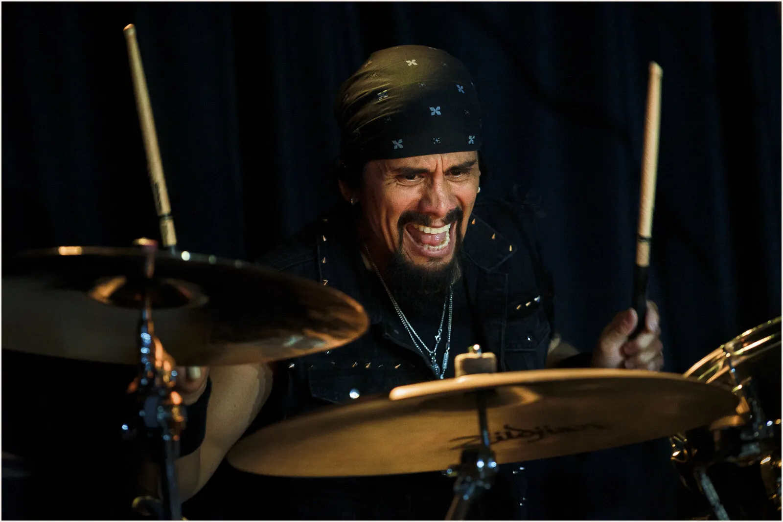 Mark Benquechea drummer for rock band Alcatrazz