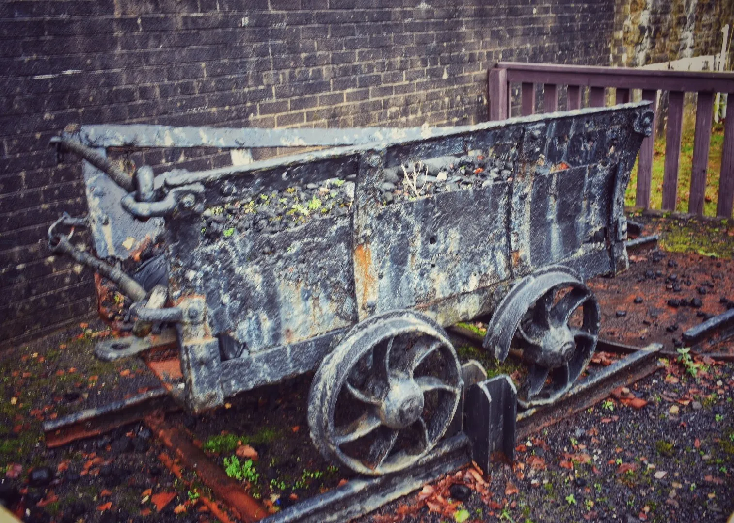 Old coal cart