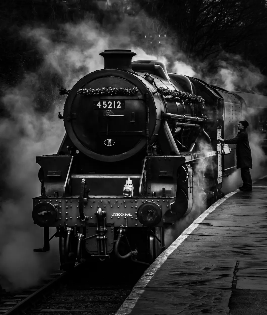 45212 at Oxenhope station, Yorkshire.