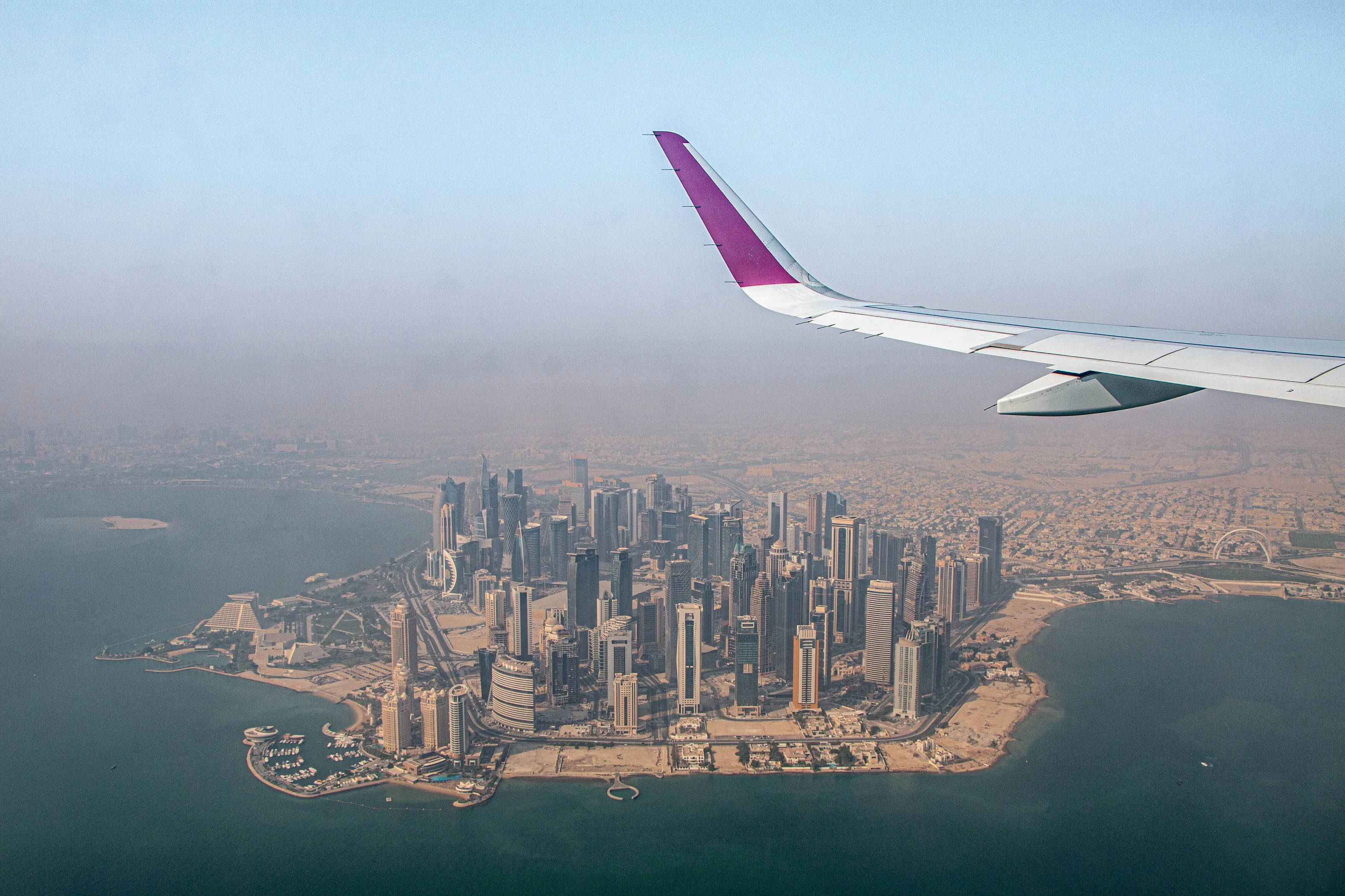 View from the plane window