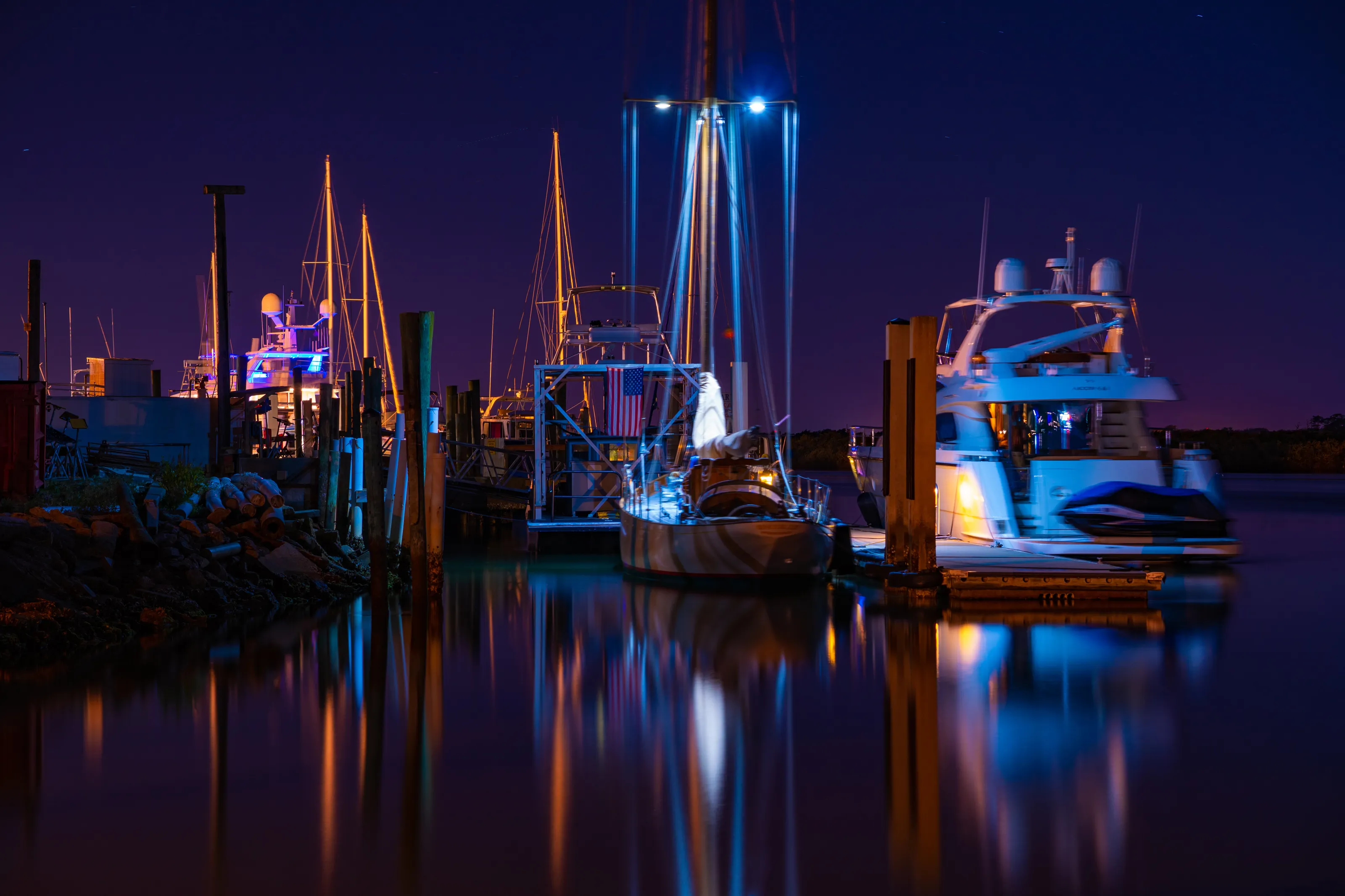 night marina