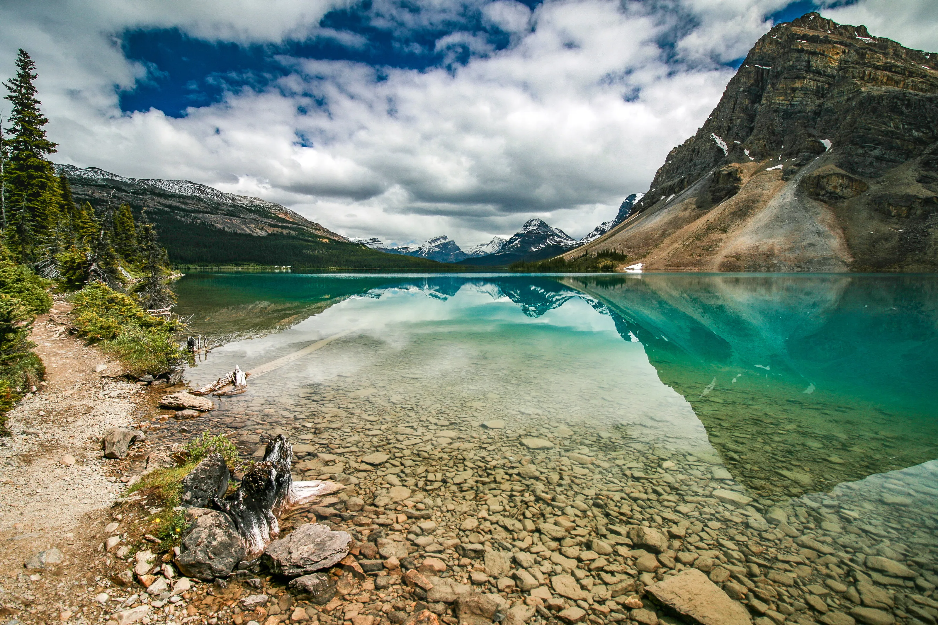 The far side of Bow Lake