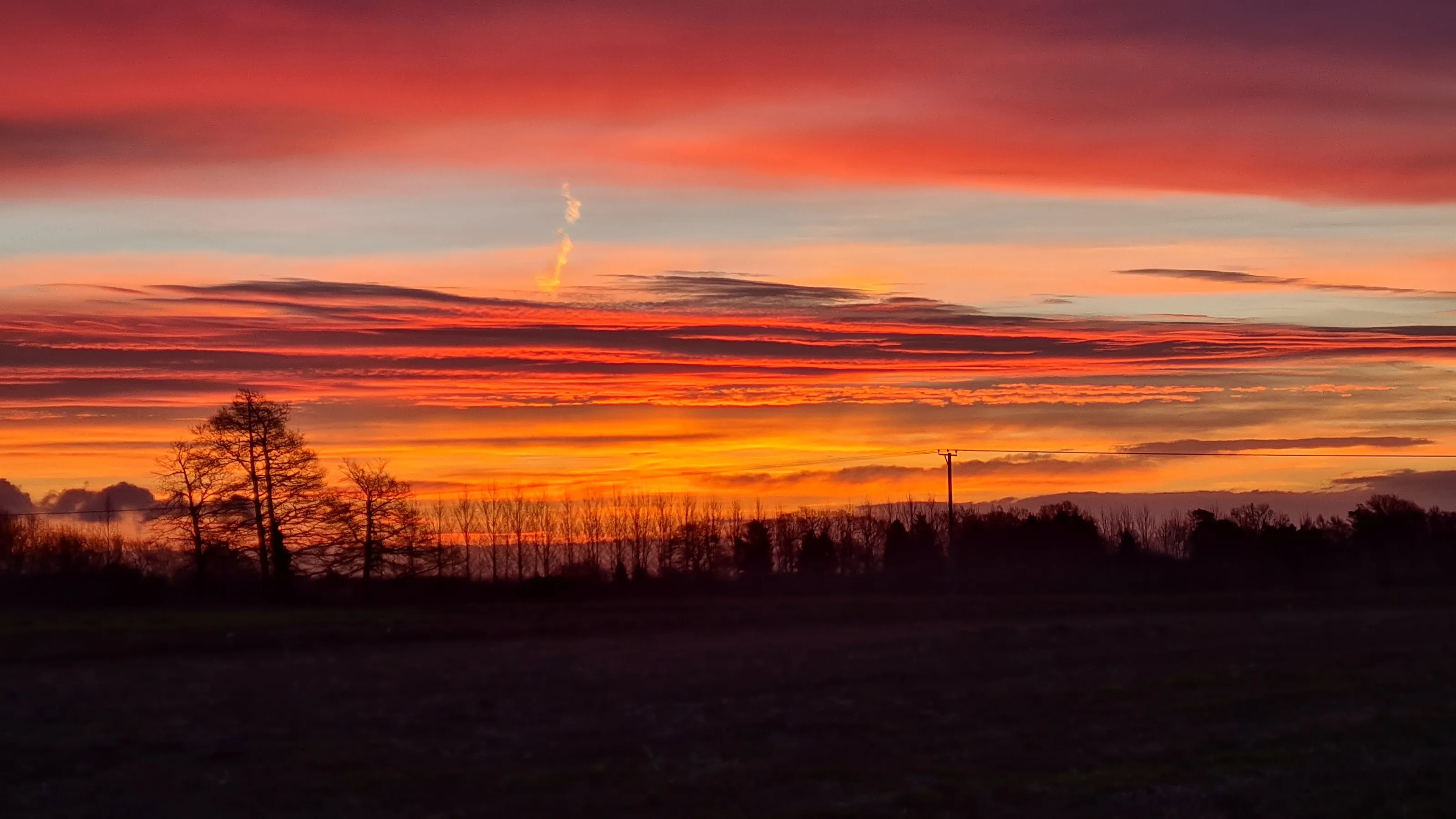Sunset in oxfordshirr