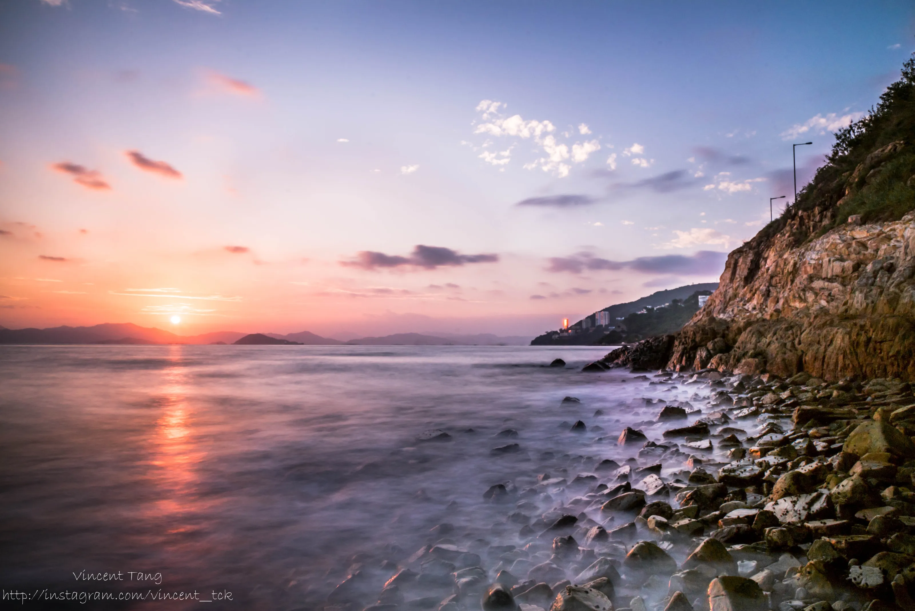 Sunset in Hong Kong