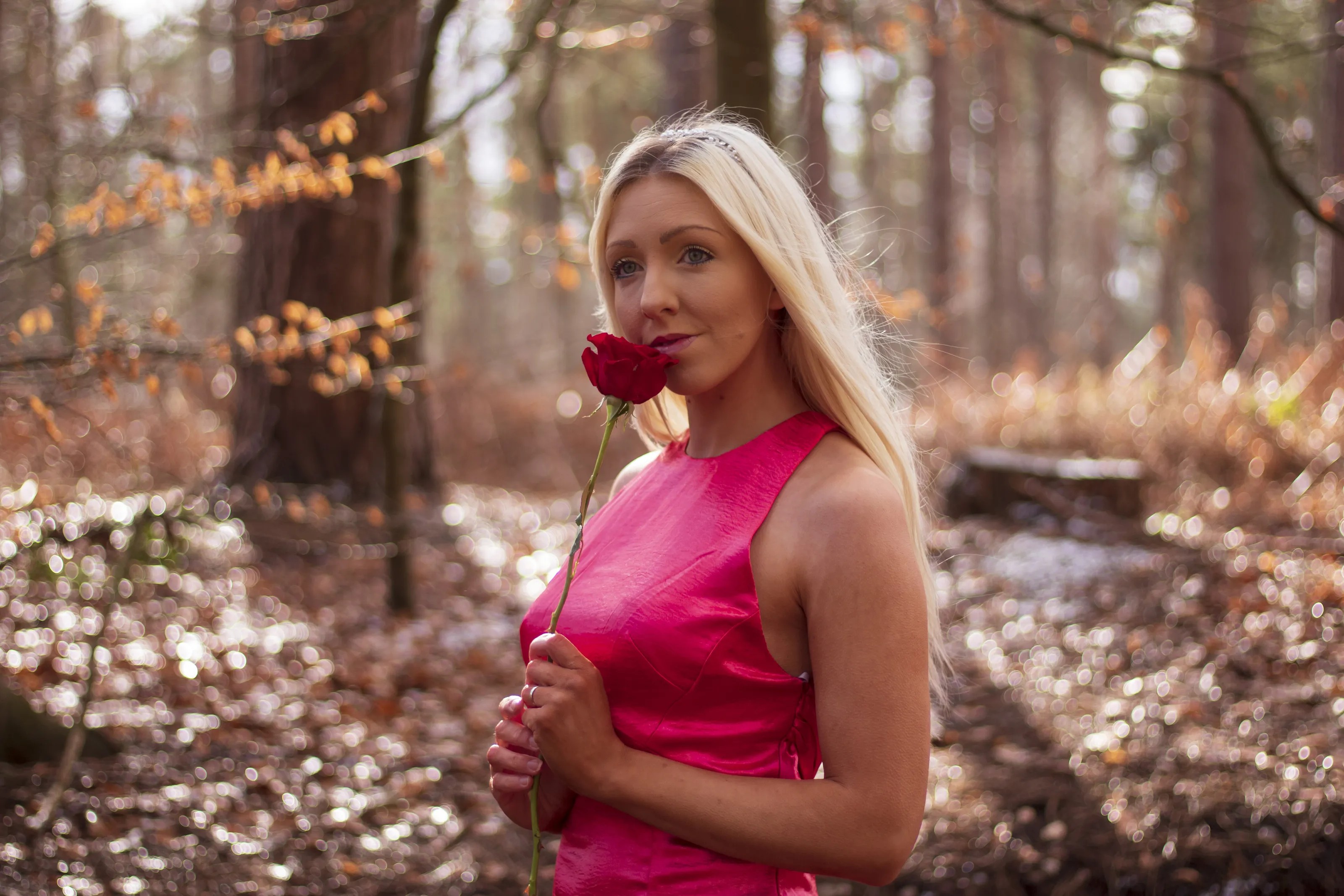 Rosie and her red rose