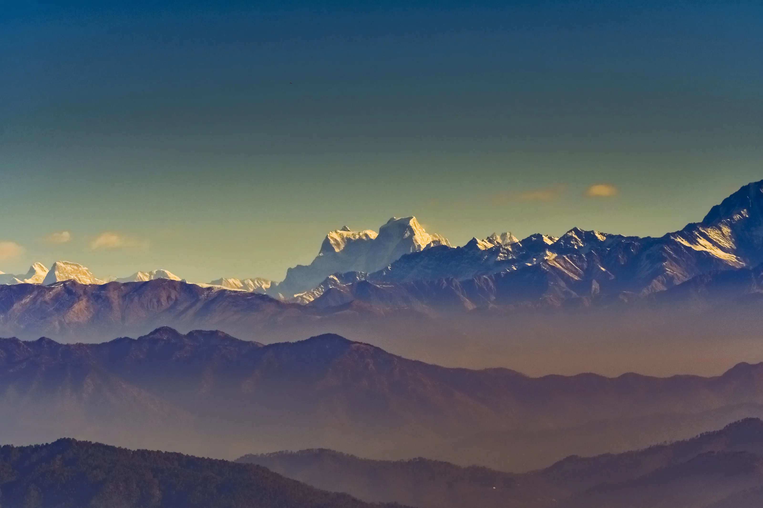 the mountain layers