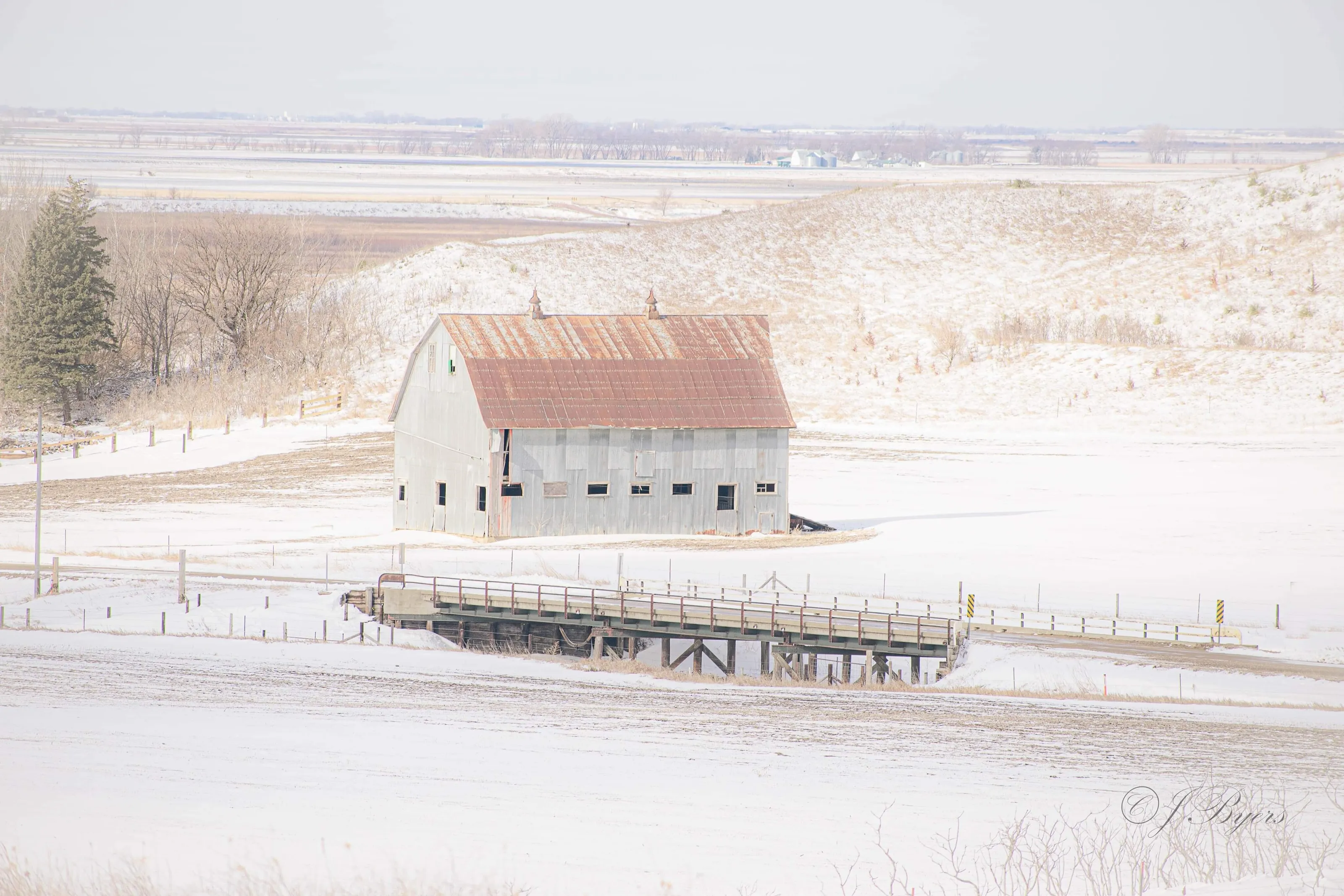 Snowy Barn