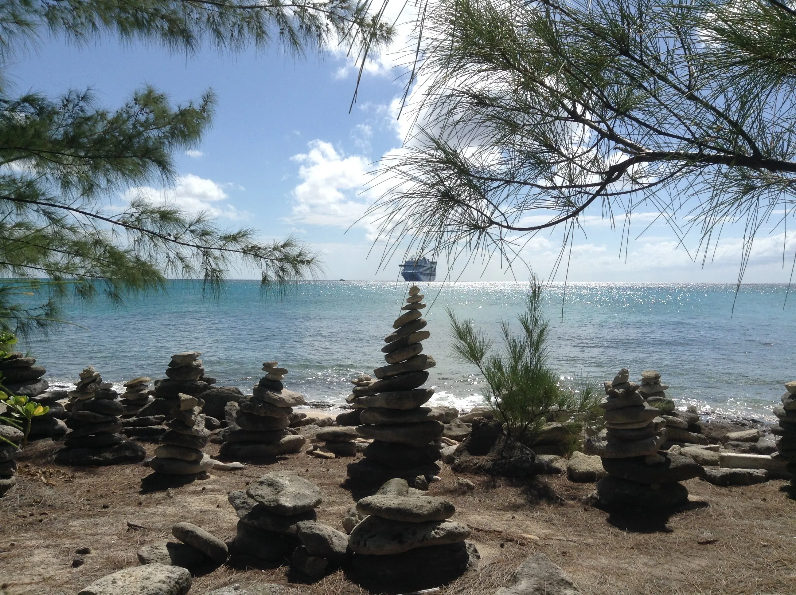 Out at the beach, cruise ship, Bahamas