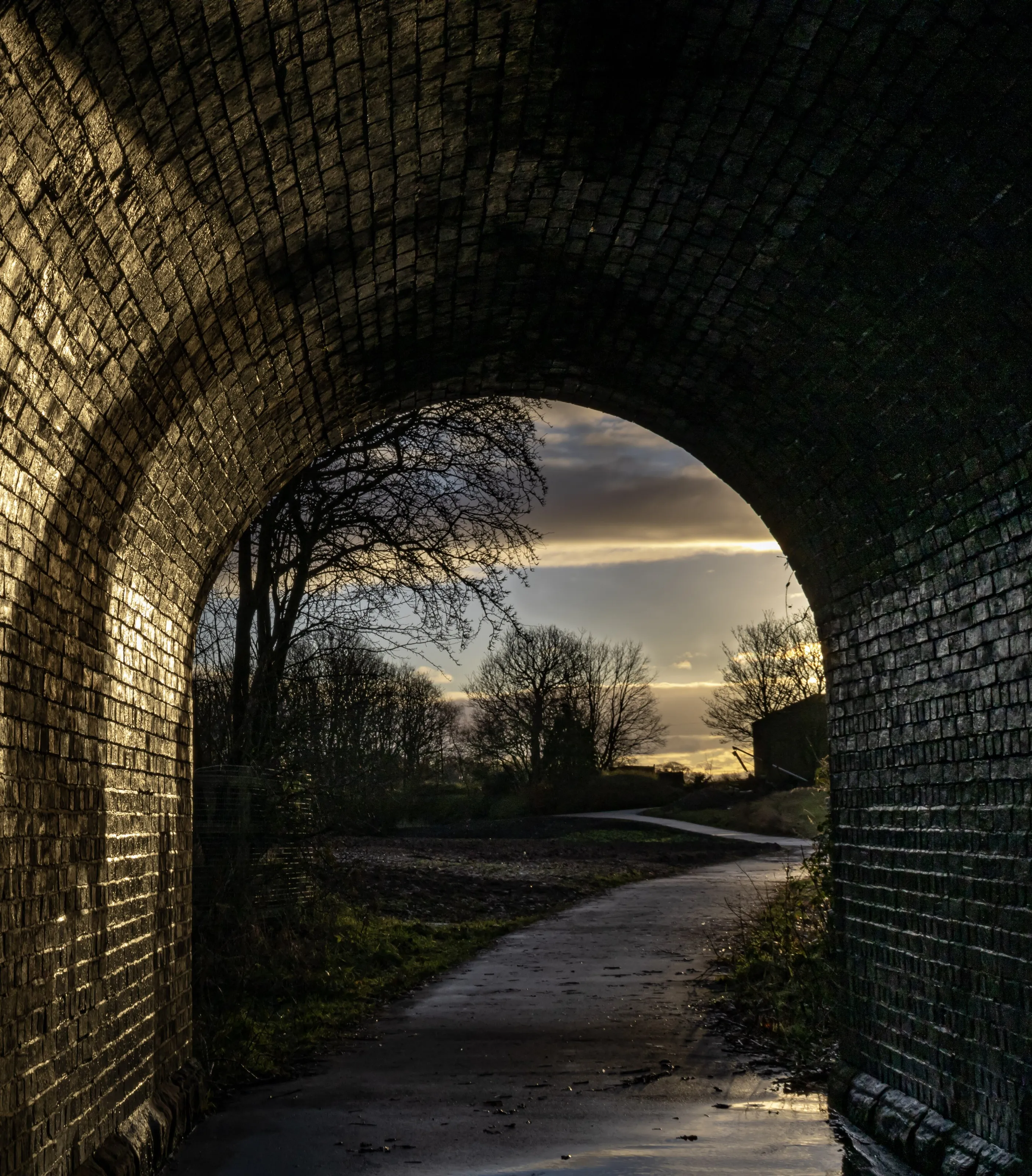 Under the railway