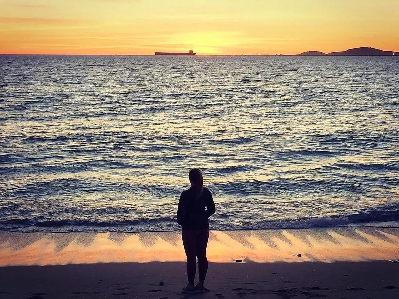Sunset on Paradise Beach Langebaan South Africa