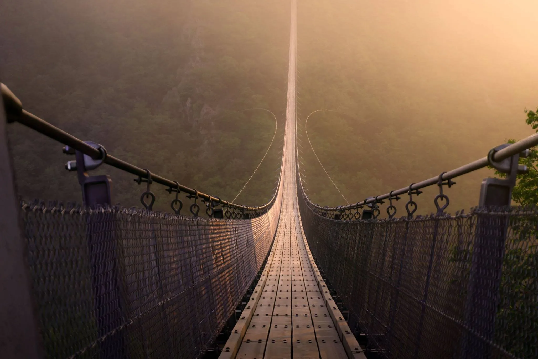 Geirlay Suspension Bridge