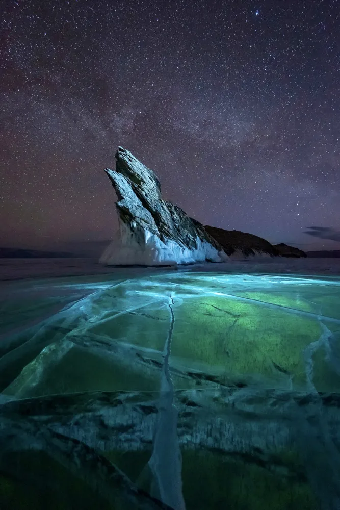 Ogoy island on lake Baikal