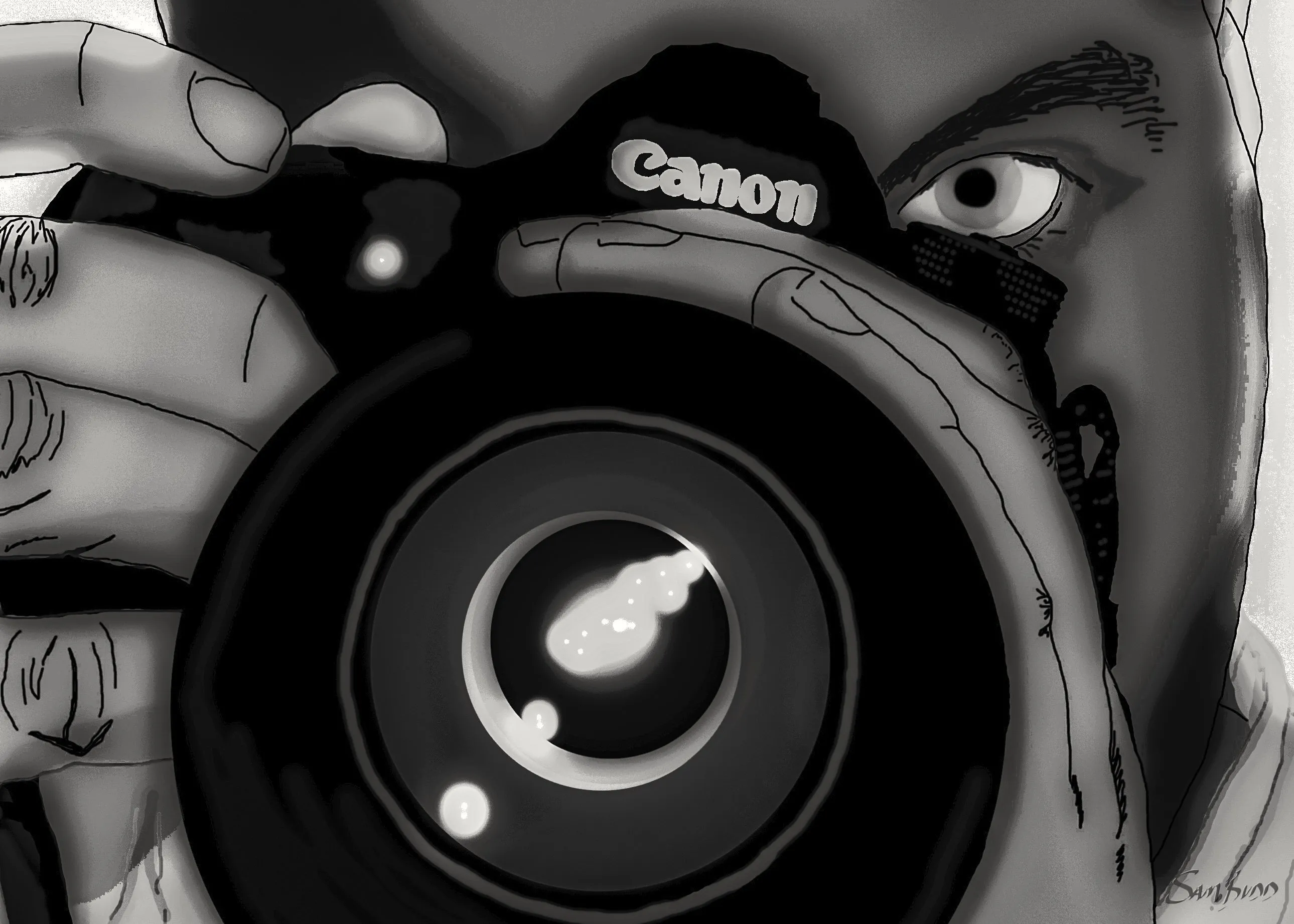 Behind the camera