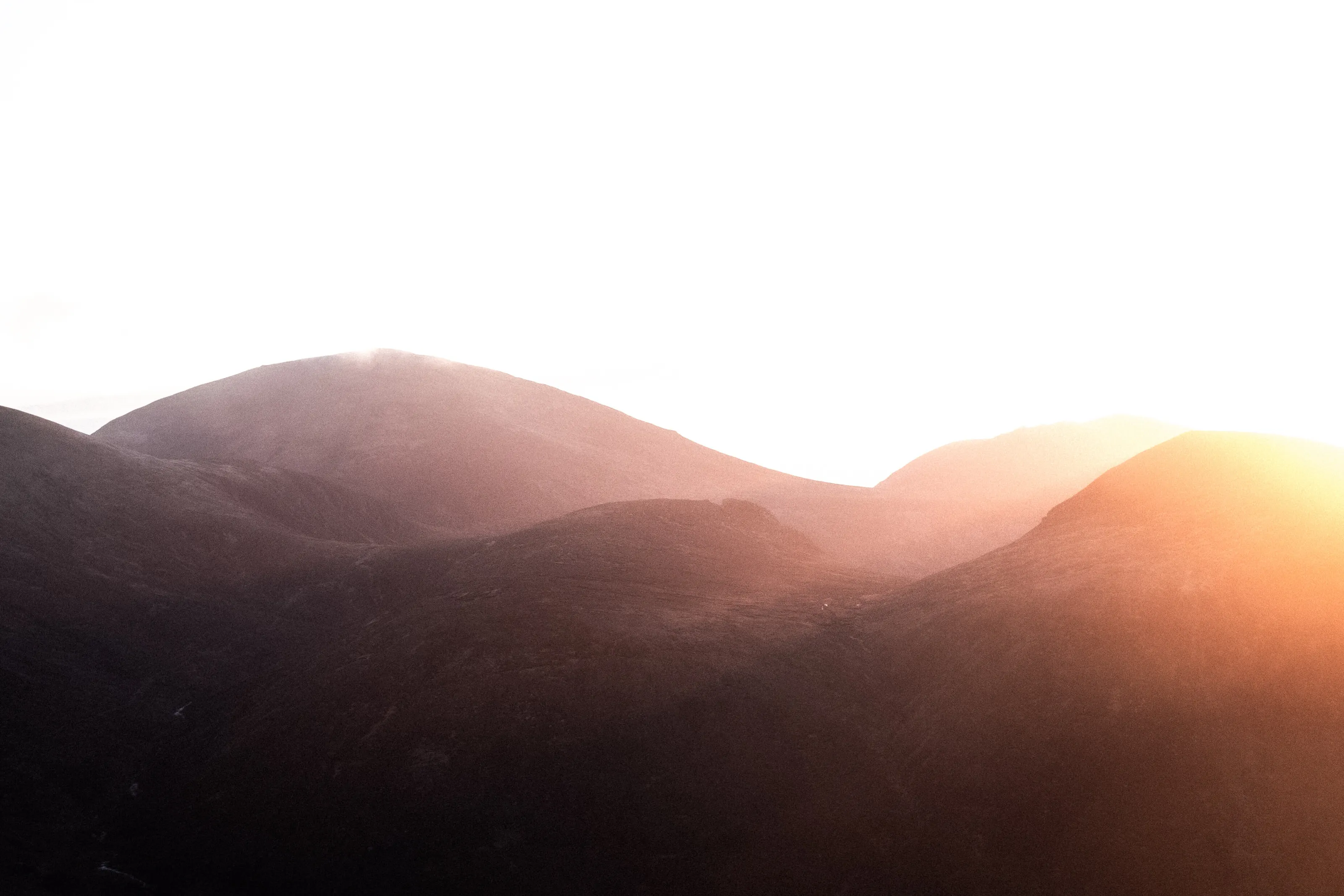 Sunrise over the Mourne Mountains