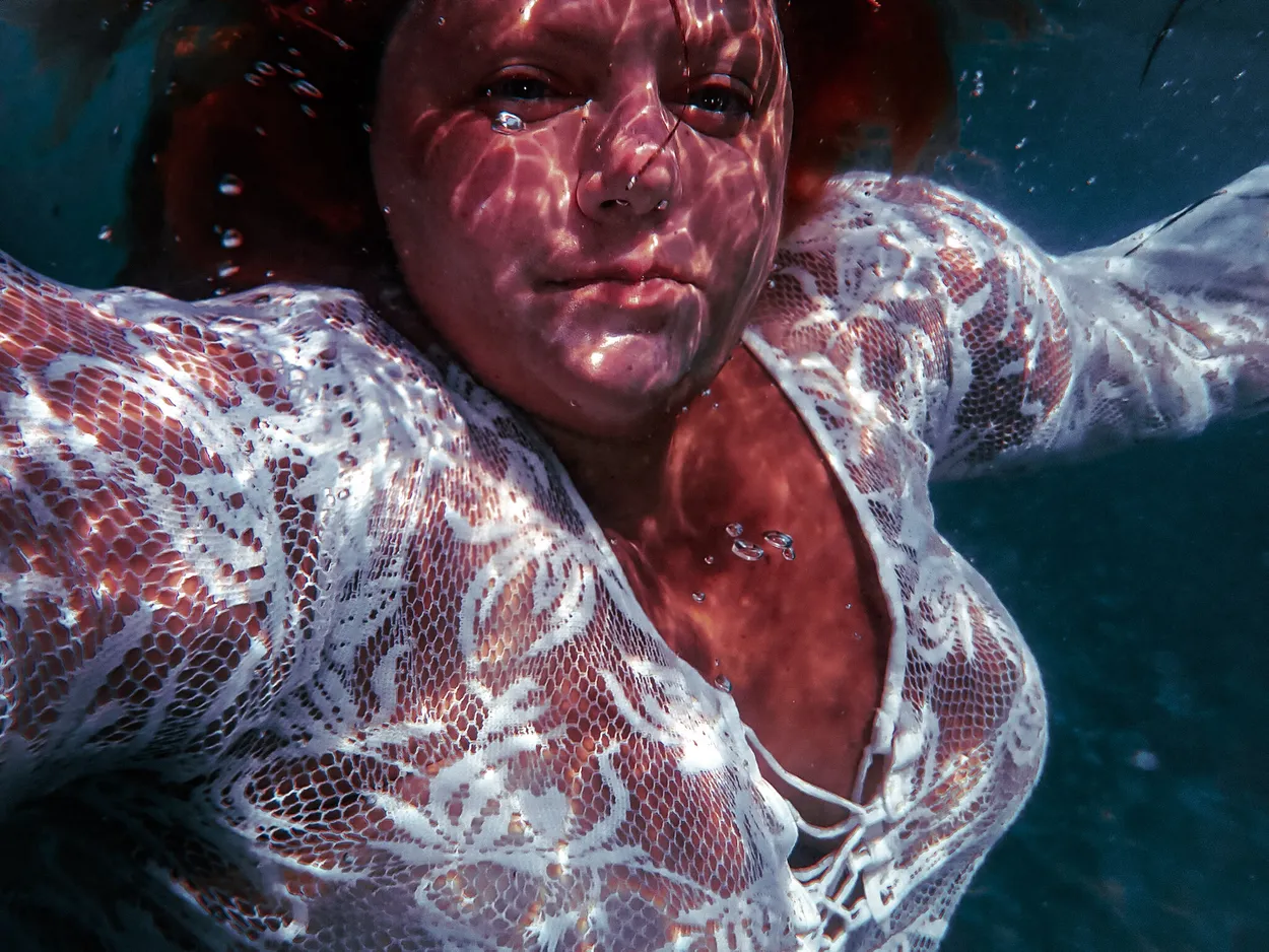 Underwater self portrait