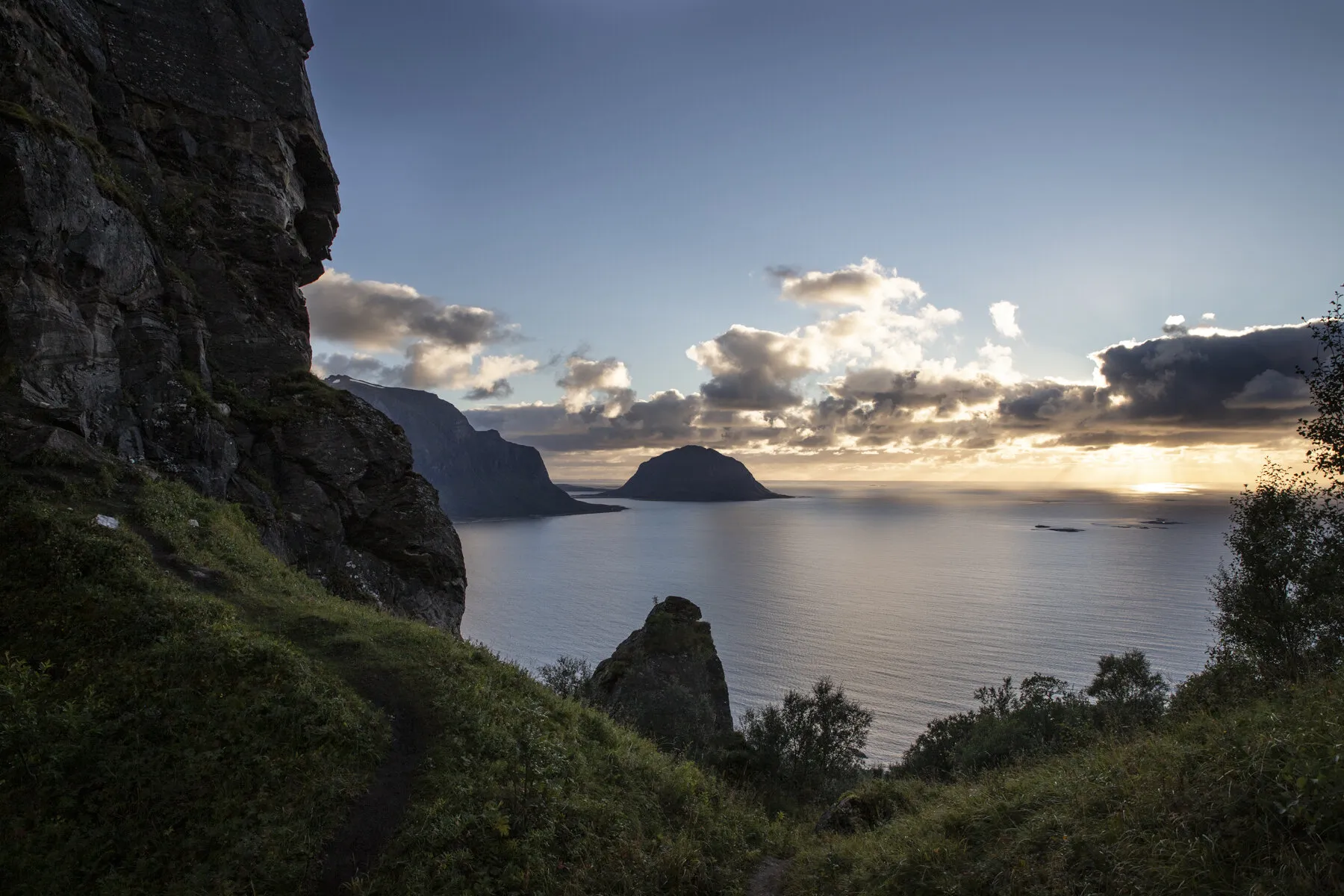 Sunset at Finnesjuran,  Norway, August 2020