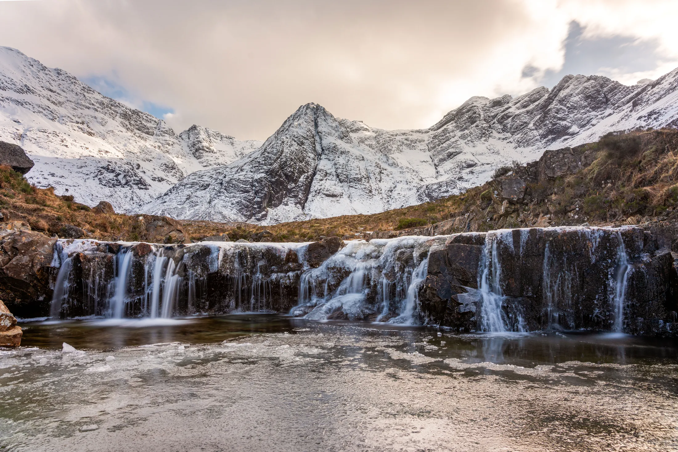 Frozen Fairy pools