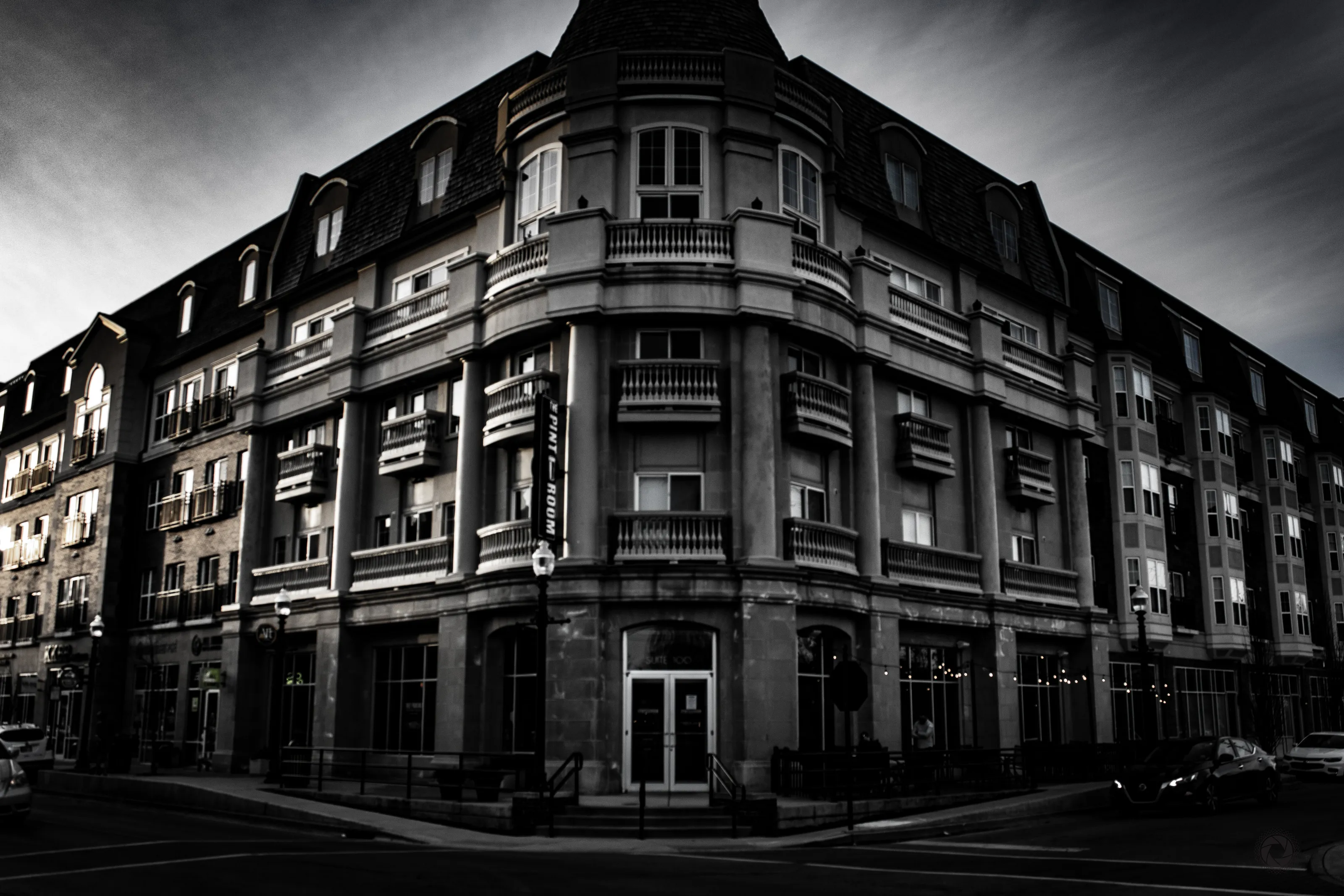 Black and White Stone Architecture.
