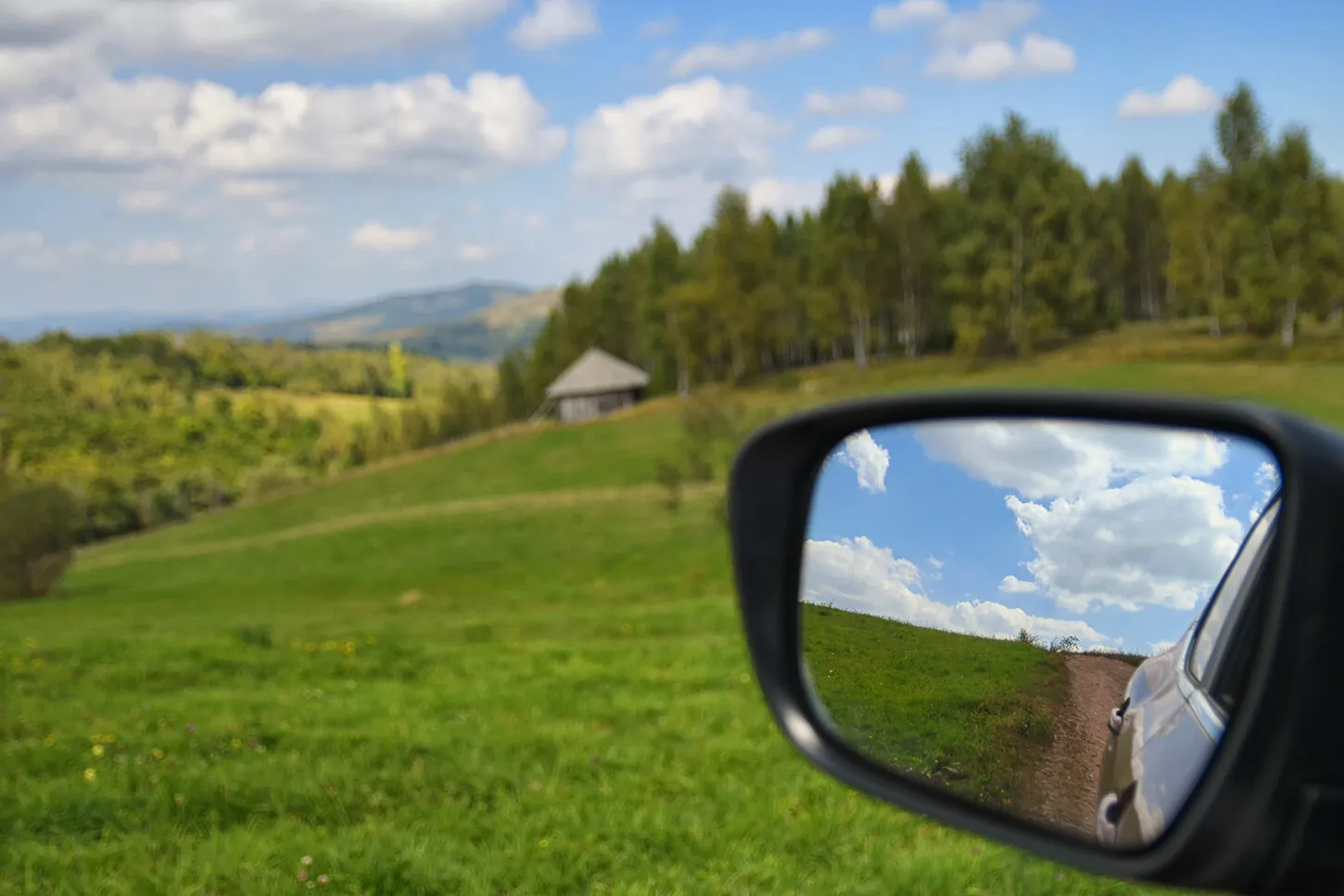 In the mirror