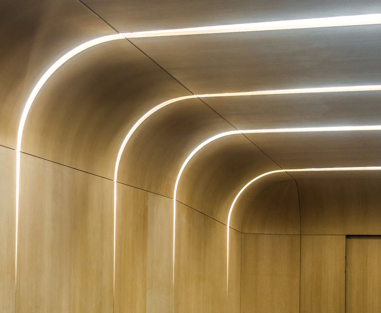 Middle East Centre, Lecture Theatre, University of Oxford, England. Architect: Zaha Hadid.