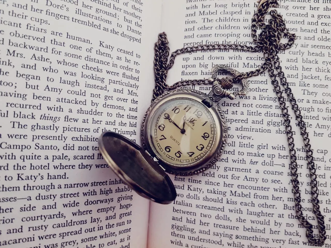 Time flies in a book