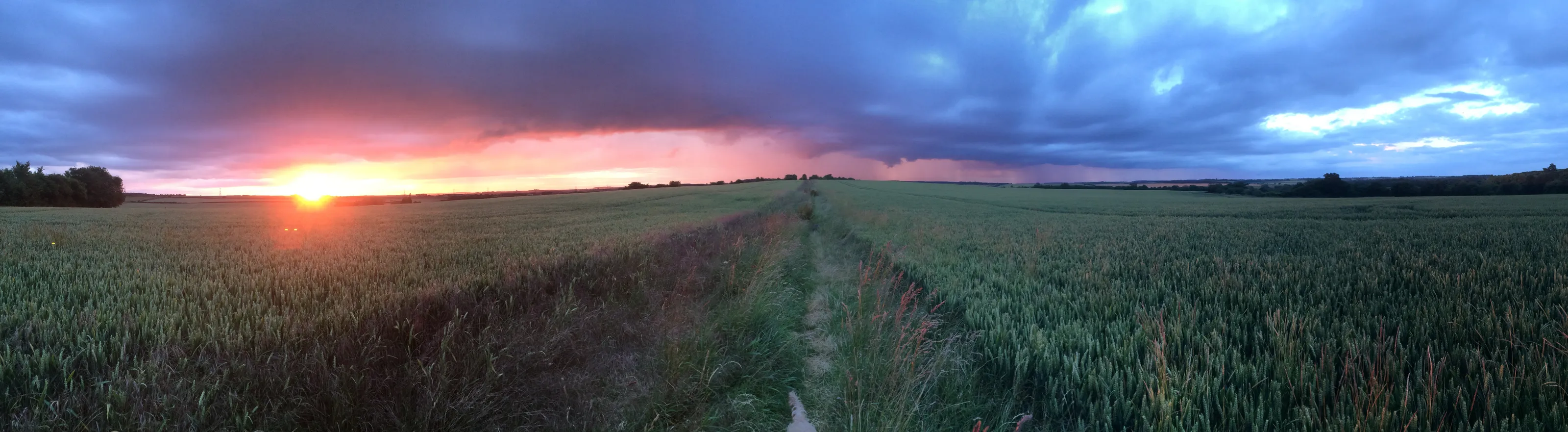 Sunset over Hadstock ridge