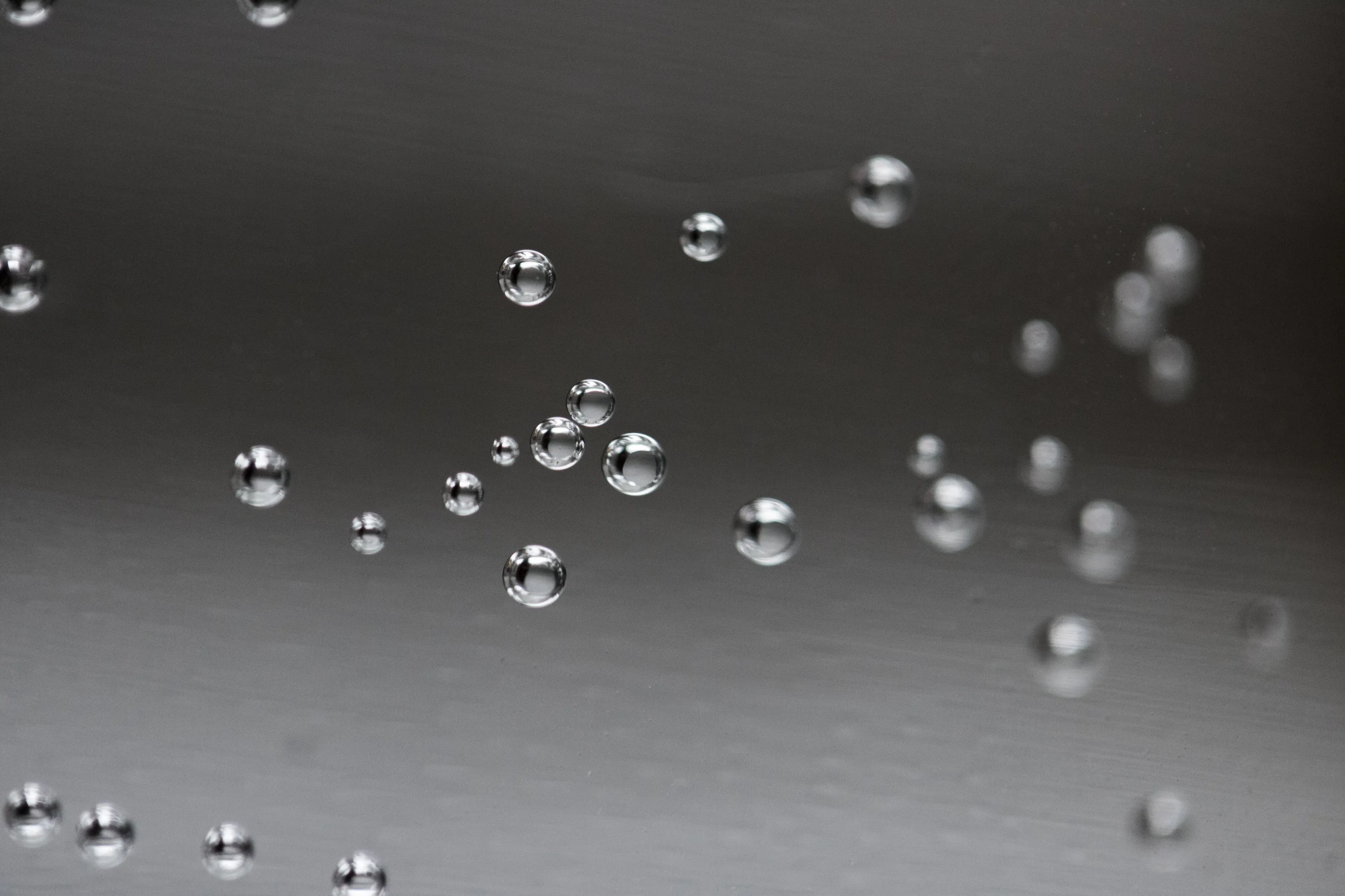 Bubbles in a glass