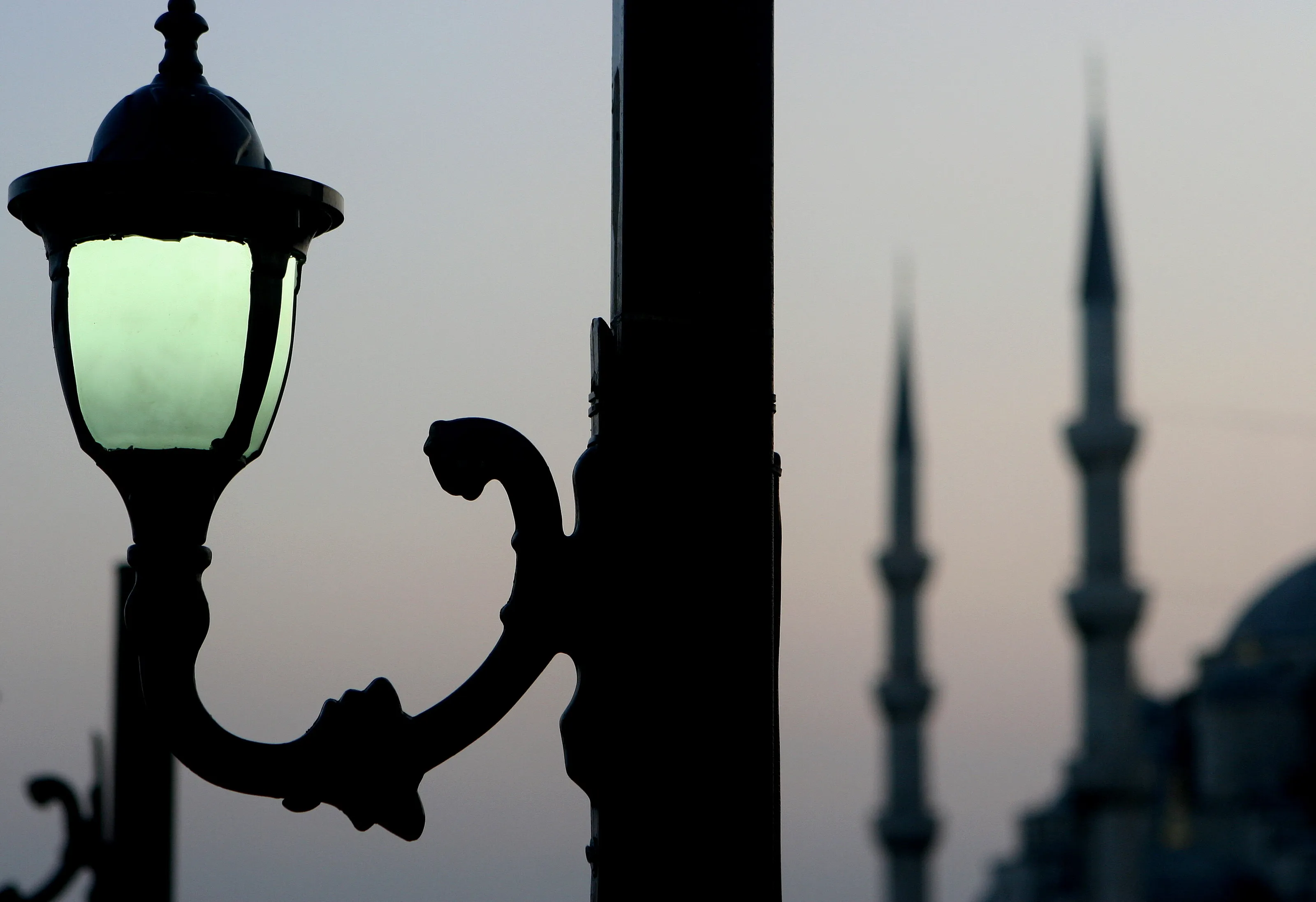 Silhouette of Blue Mosque, Istanbul, Turkey