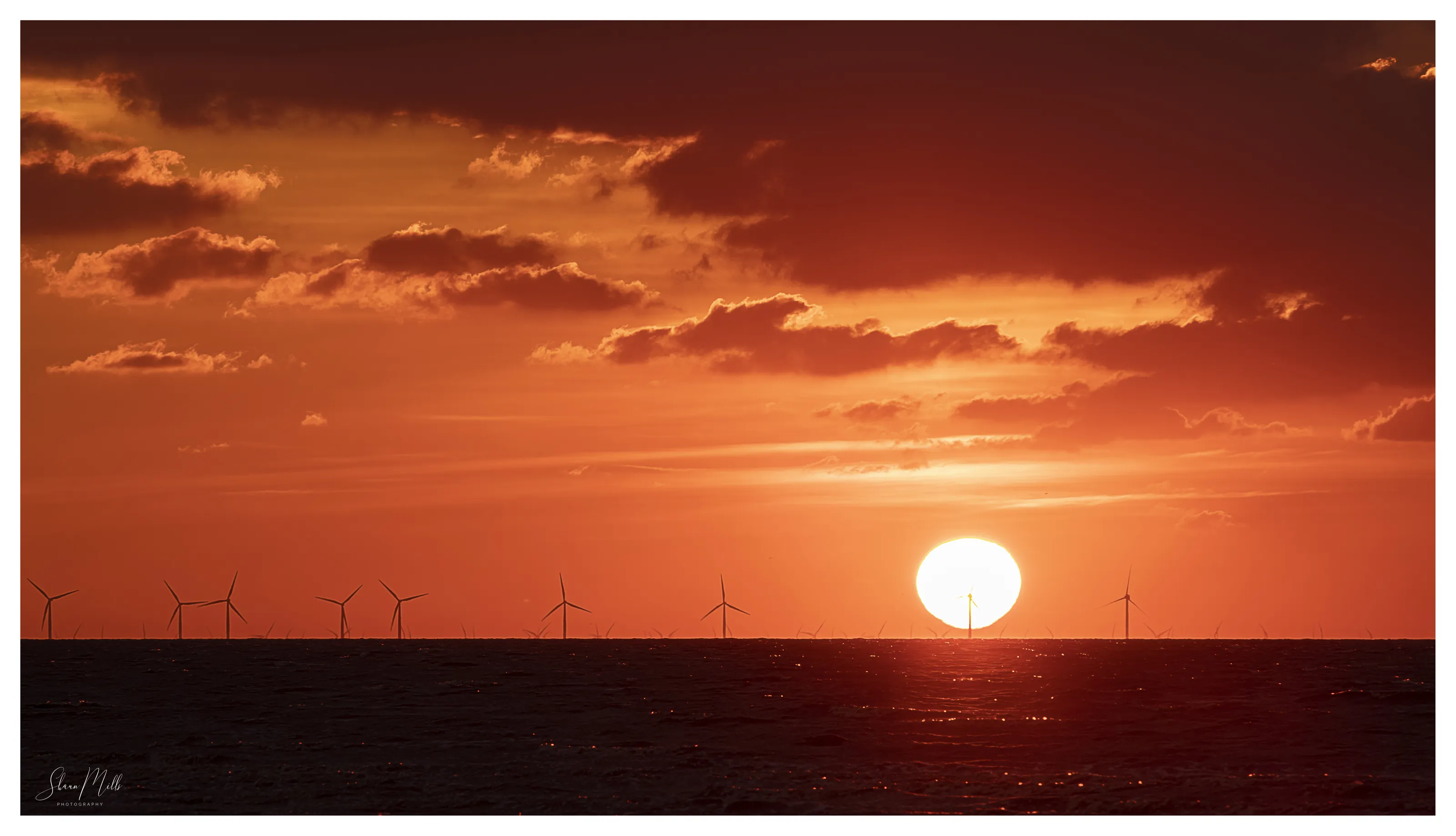 Sunrise over the Windfarm