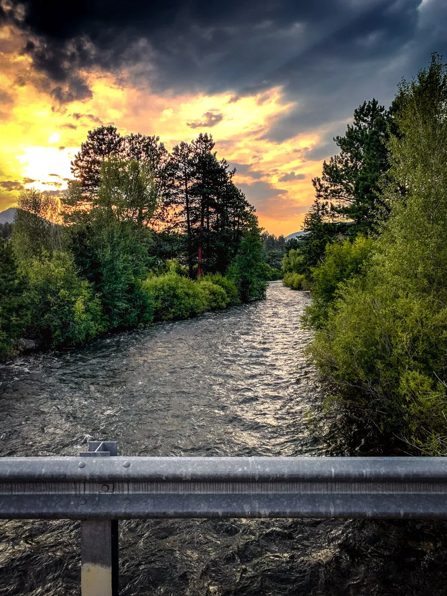 Bailey, Colorado Bridge Sunset