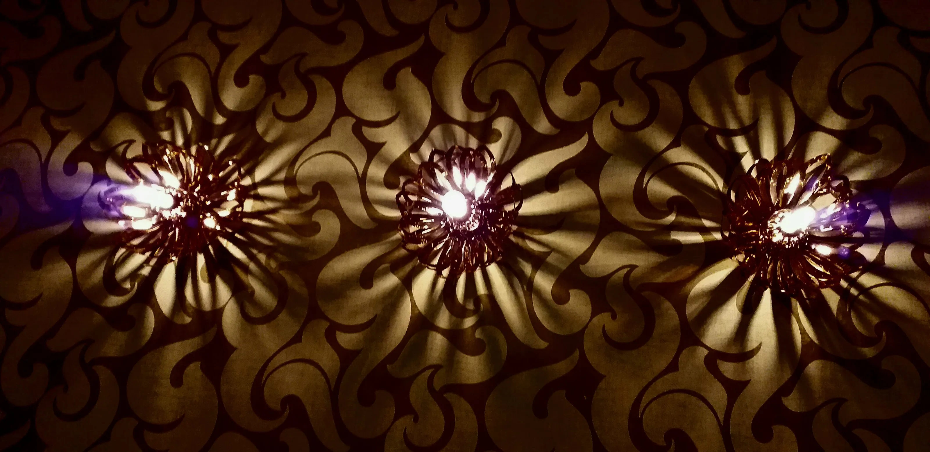 Lights in a restaurant