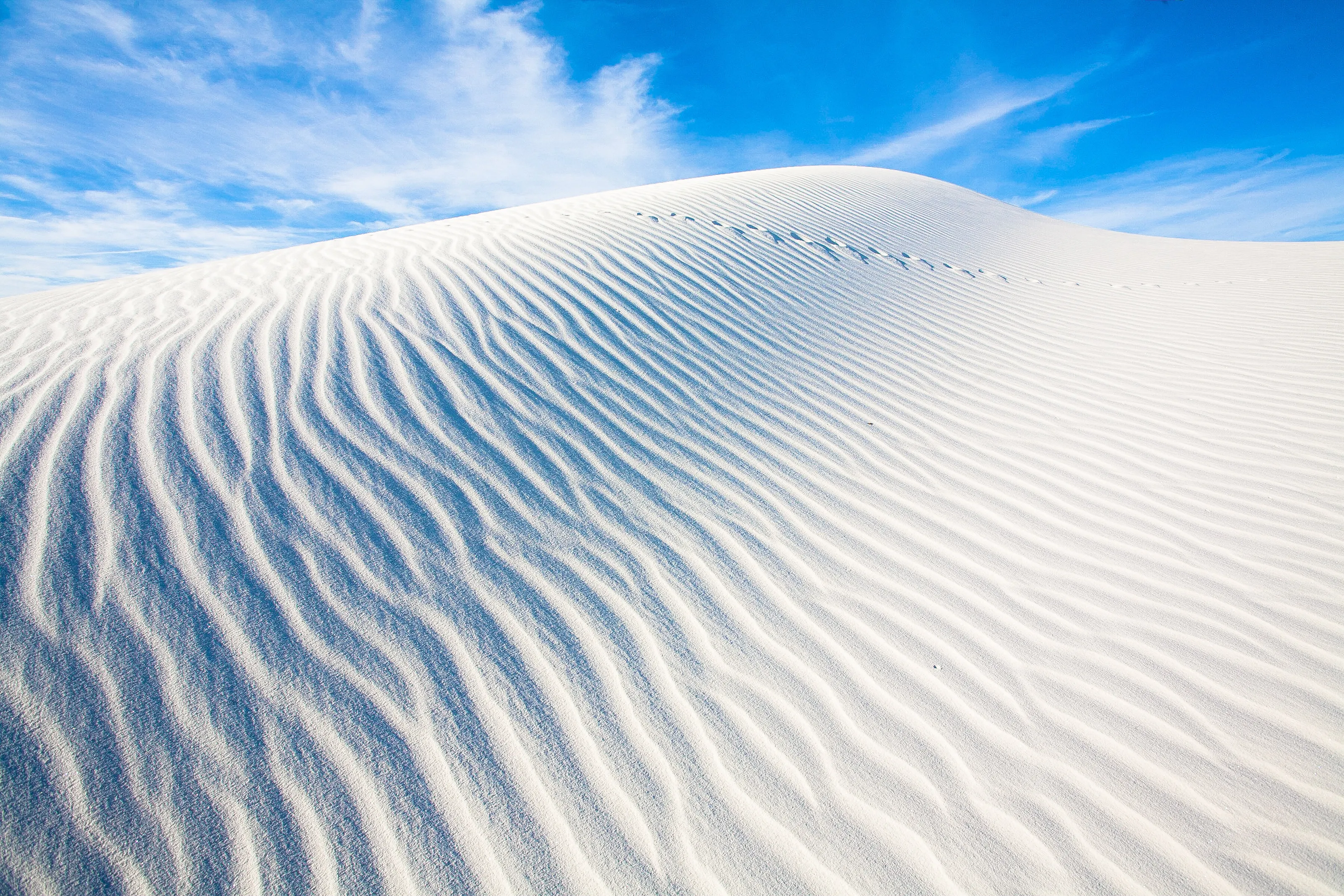White sand dunes