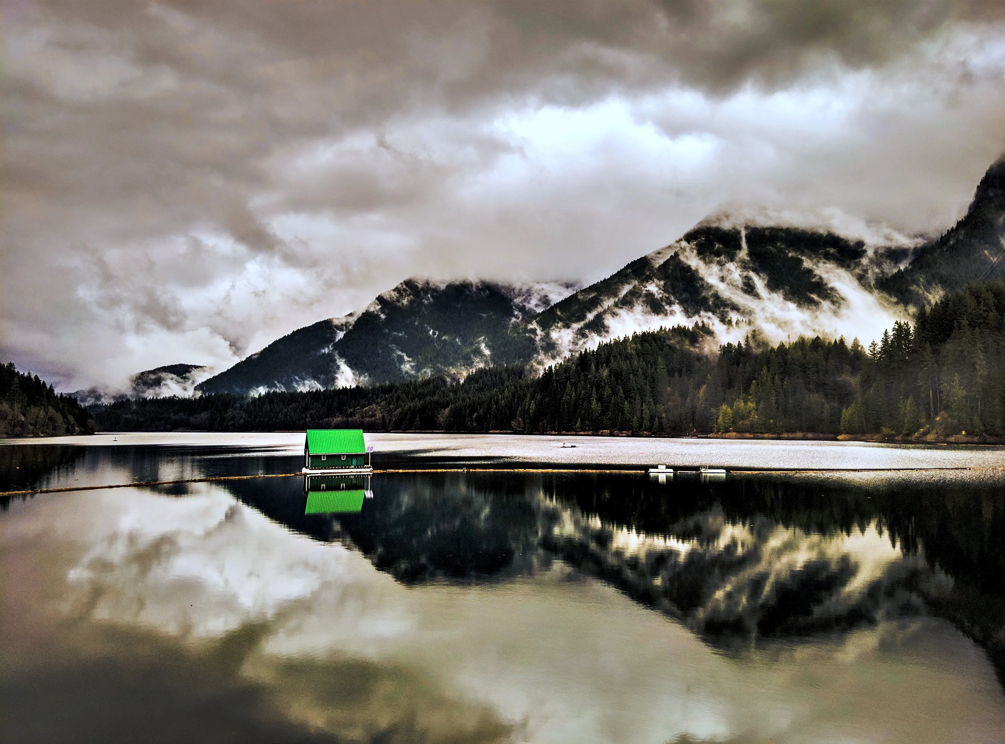 Green House in the River