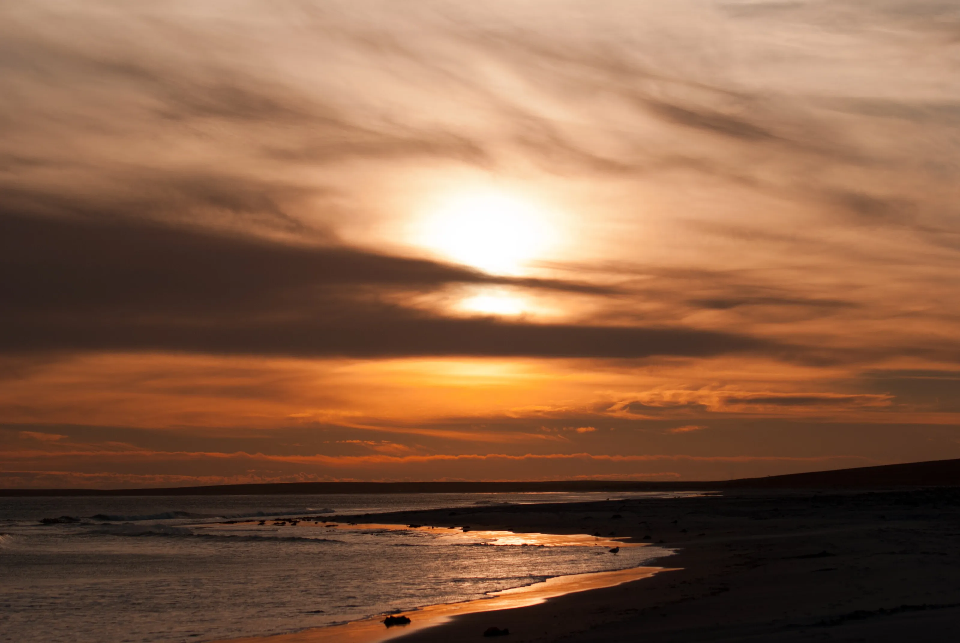 Sunset over Bertha's Beach