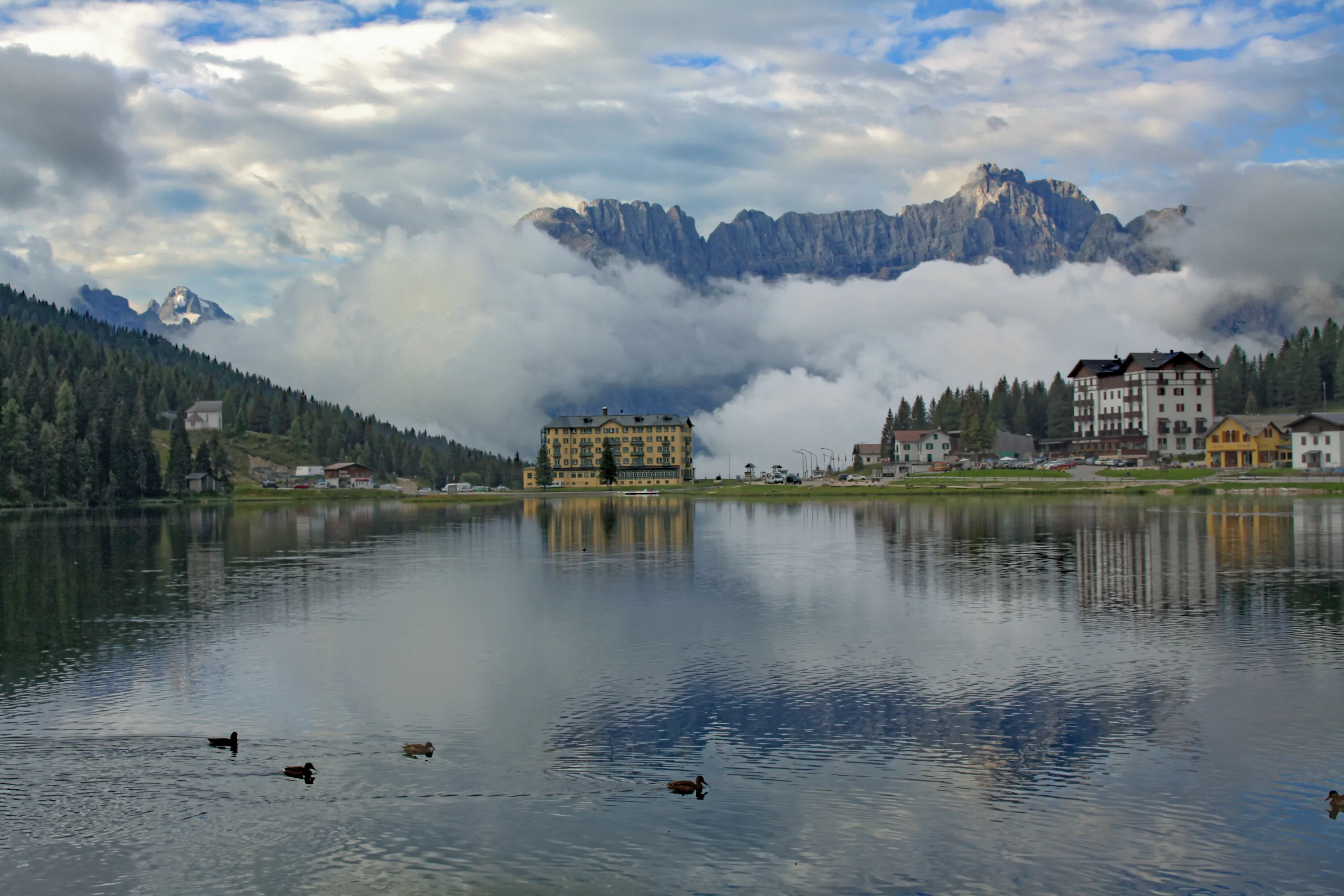 Lago di Misurina, Trentino Alto Adige, Italia.