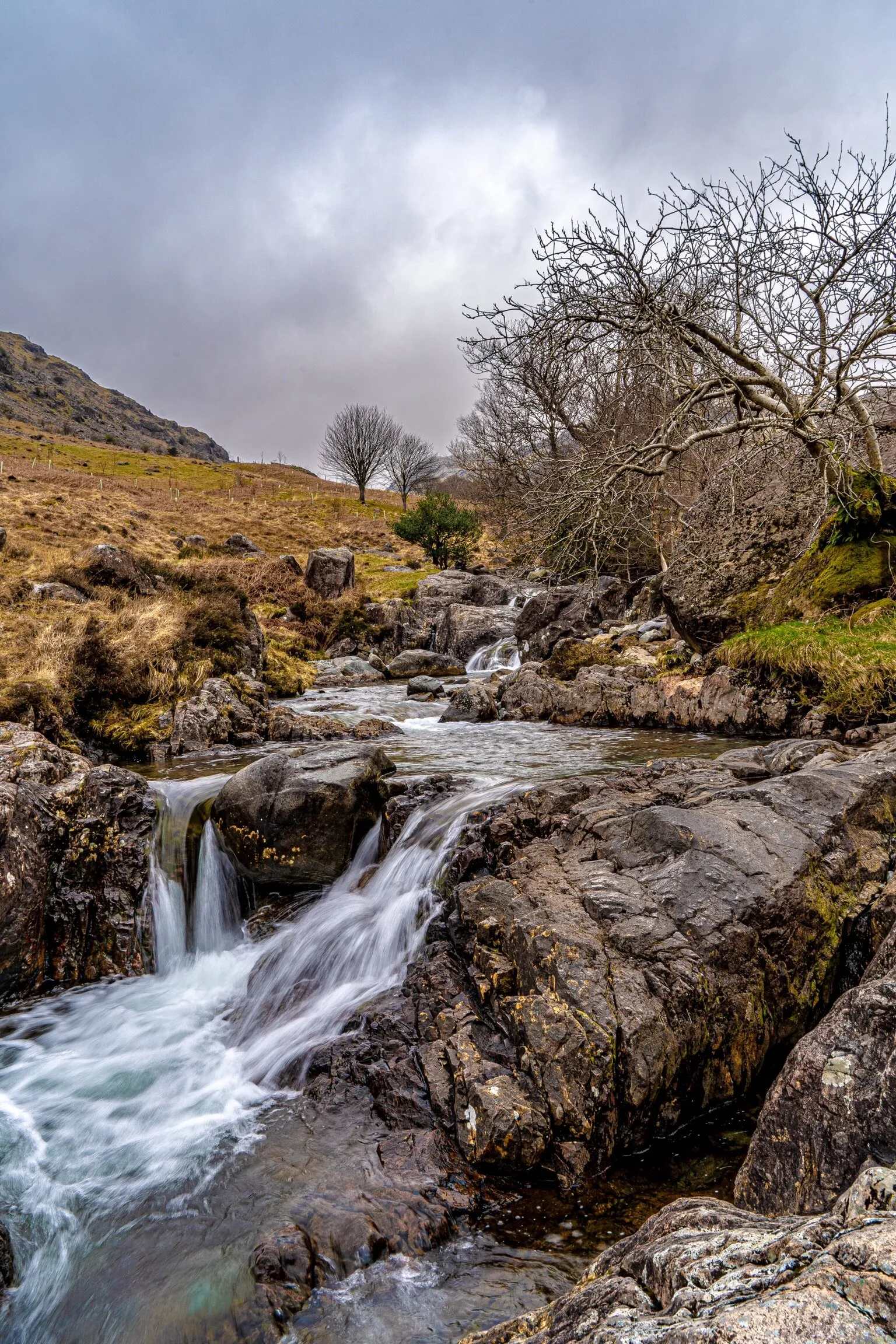 Water flowing down from the fells